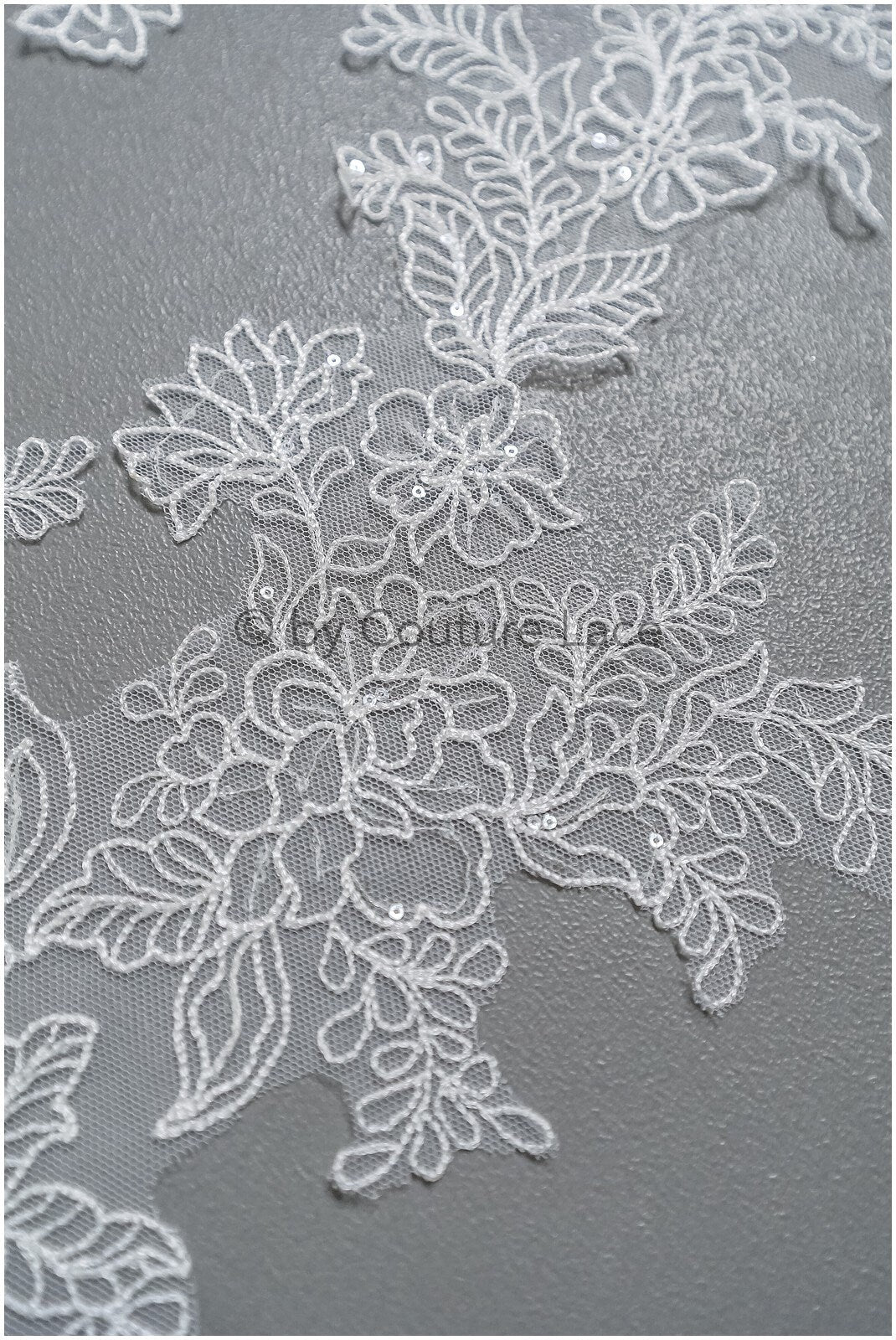 filigree wildflower lace patch/ off-white flower applique/ wedding dress lace applique/ bridal flower applique// A23-307