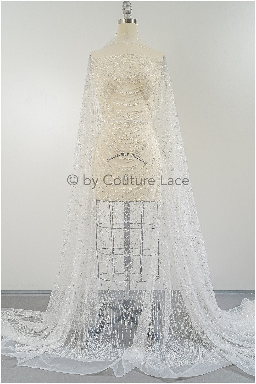 Perlen Spitze Stoff/ Couture Spitze Stoff/ Braut Spitze Stoff/ Perlen Perlen Spitze// L23-175