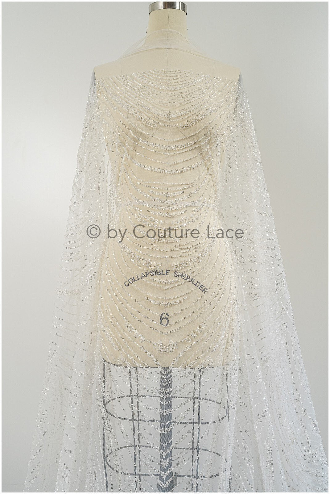 Perlen Spitze Stoff/ Couture Spitze Stoff/ Braut Spitze Stoff/ Perlen Perlen Spitze// L23-175