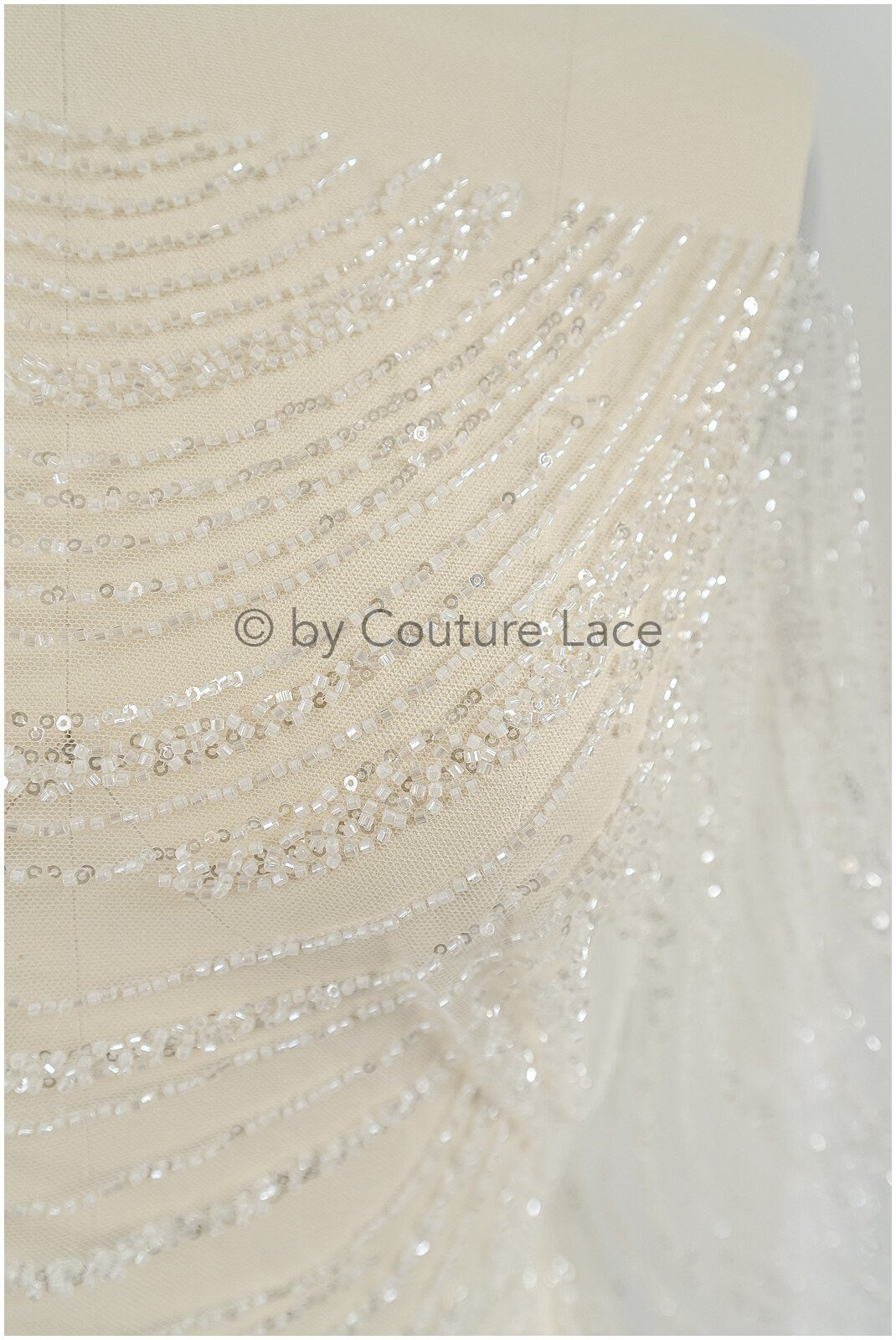 Perlen Spitze Stoff/ Couture Spitze Stoff/ Braut Spitze Stoff/ Perlen Perlen Spitze// L23-175