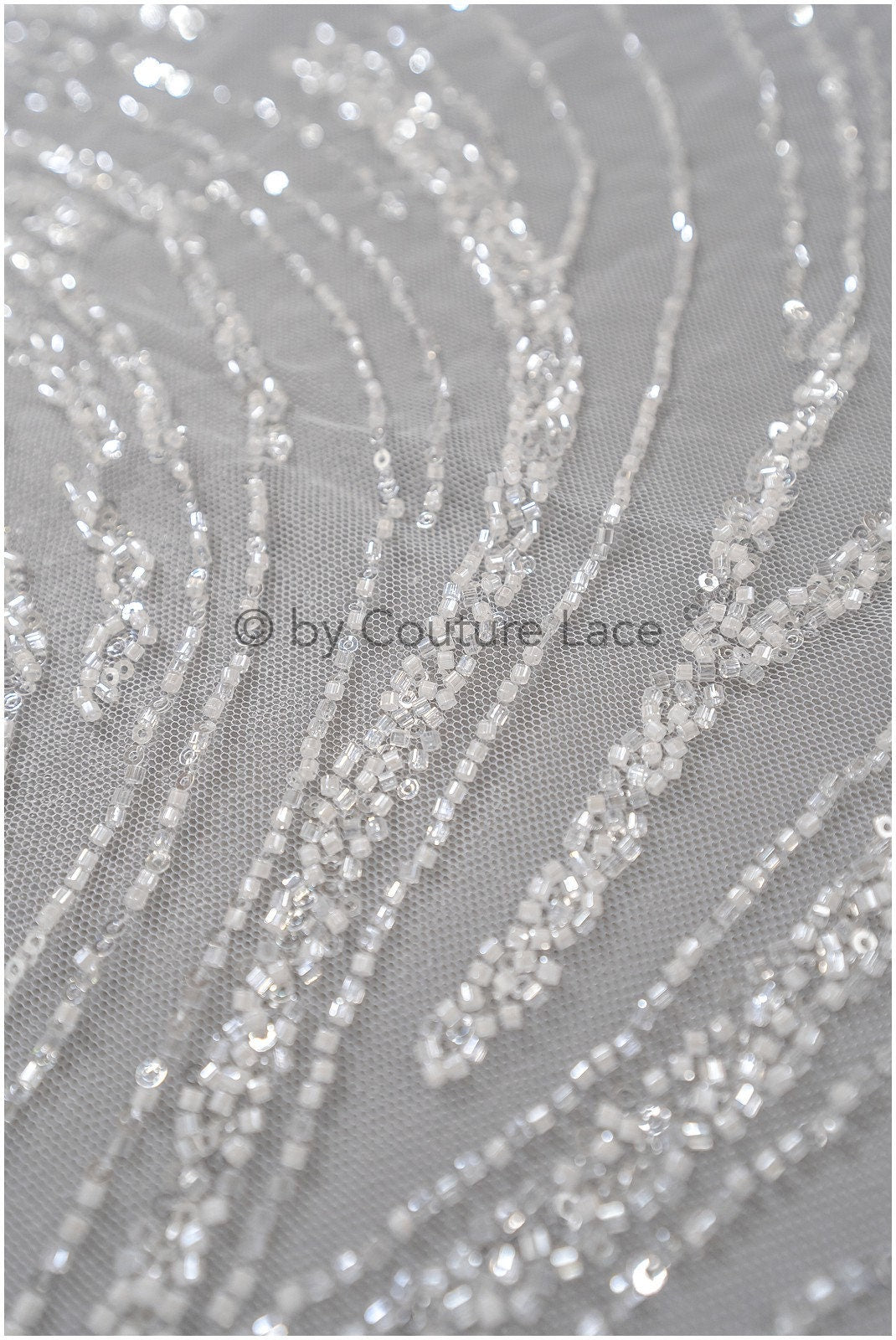 Perlen Spitze Stoff/ Couture Spitze Stoff/ Braut Spitze Stoff/ Perlen Perlen Spitze// L23-175