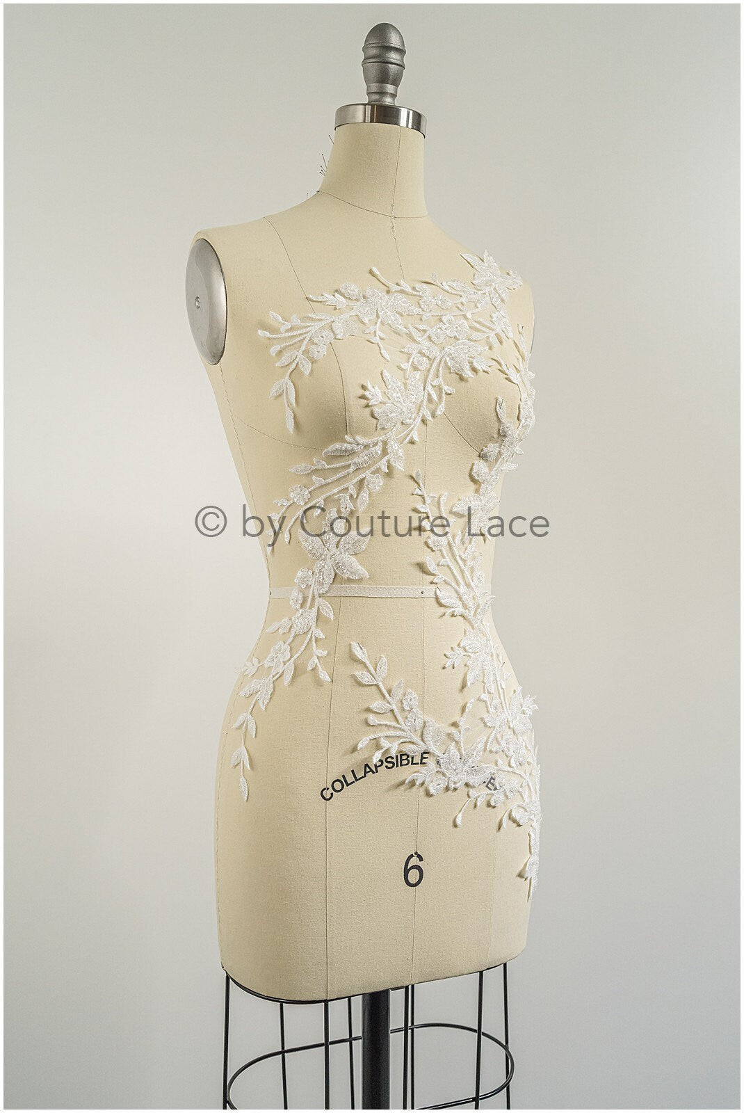 Perlen Blumen Applikation/ schwere Perlen Braut Aufnäher/ Hochzeitskleid Spitzenapplikation/ Brautblatt Applikation/ A23-021