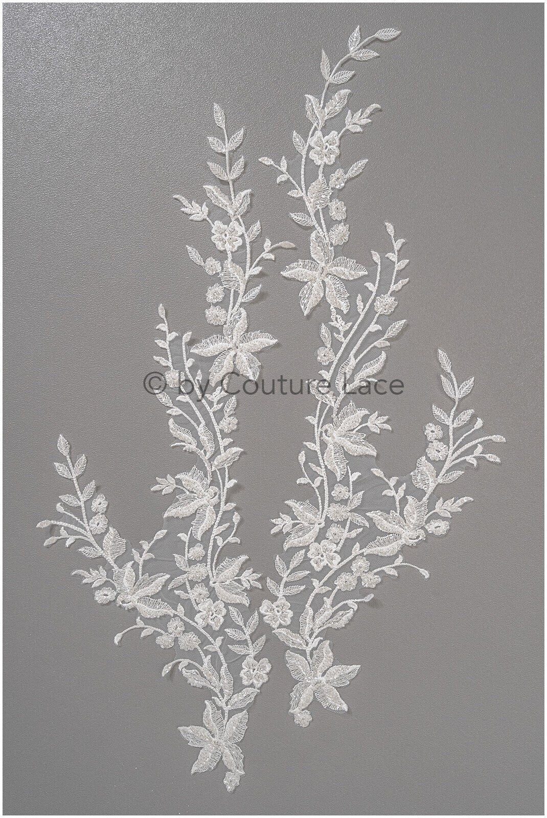 Perlen Blumen Applikation/ schwere Perlen Braut Aufnäher/ Hochzeitskleid Spitzenapplikation/ Brautblatt Applikation/ A23-021