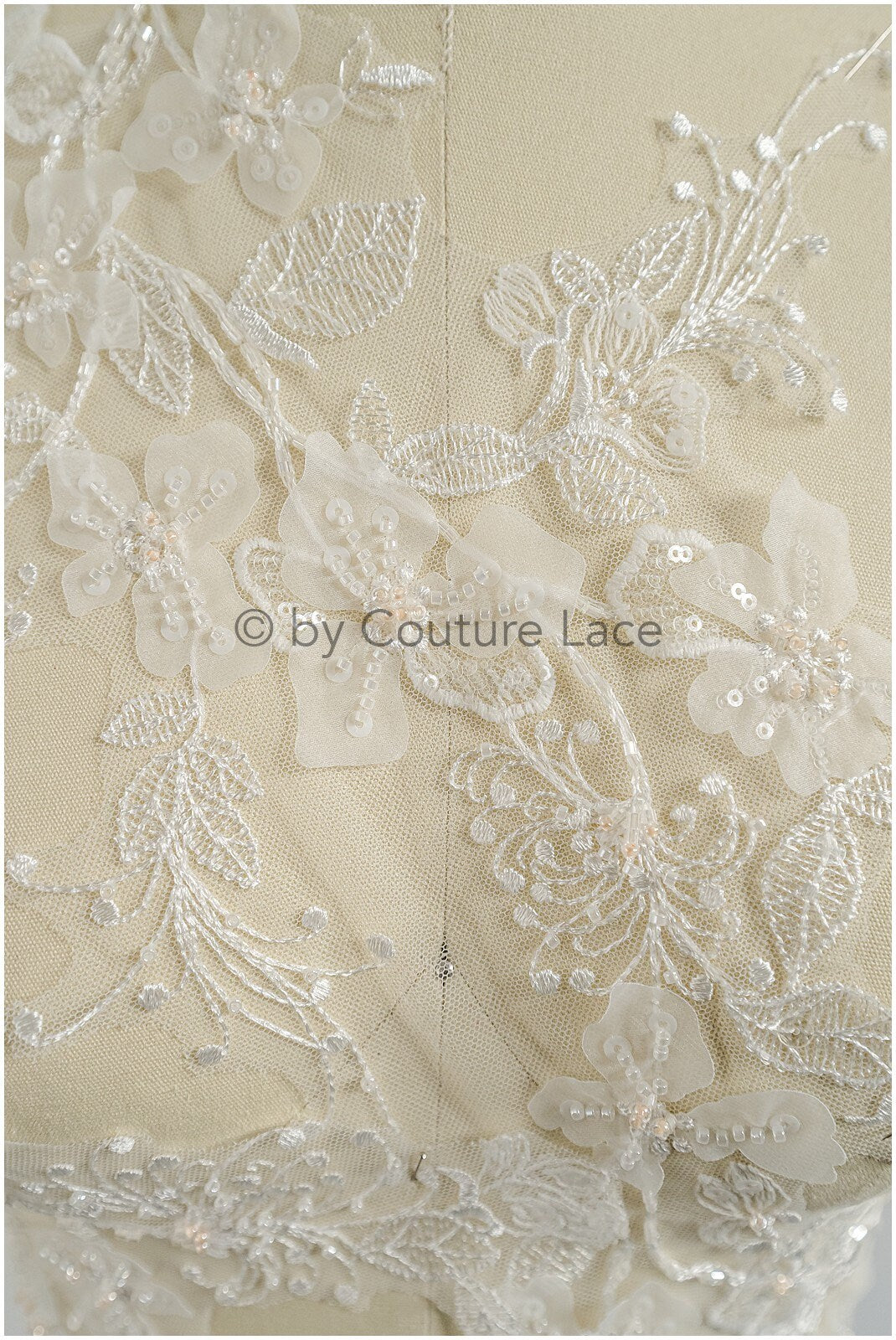 Perlen Blumen Applikation / Perlen Braut Aufnäher / Braut Aufnäher / A23-049