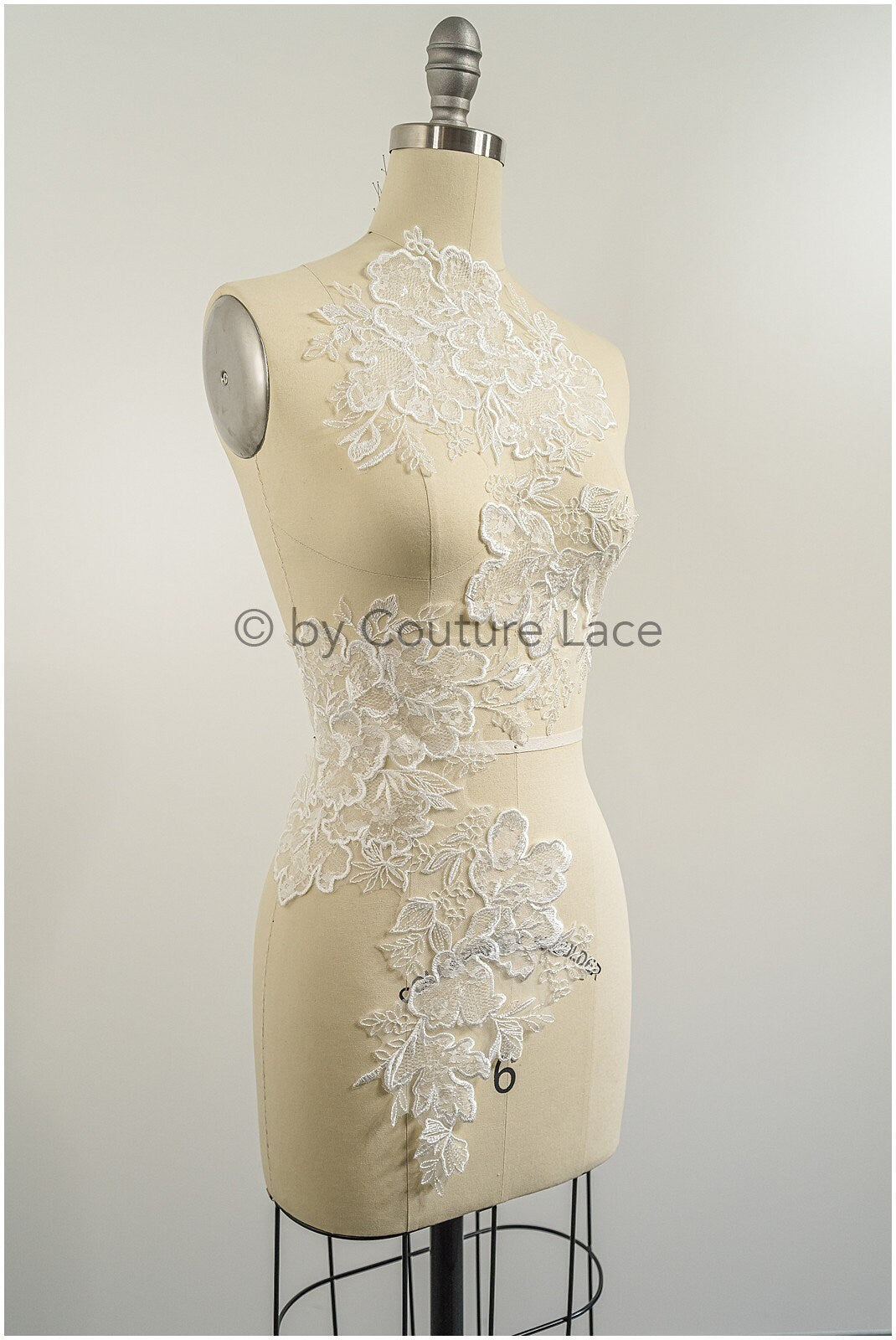 Hochzeit Blumen Applikation/ Blumen Spitzen Applikation/ romantisches Kleid Applikationen/ Blatt Applikationen/ A23-322