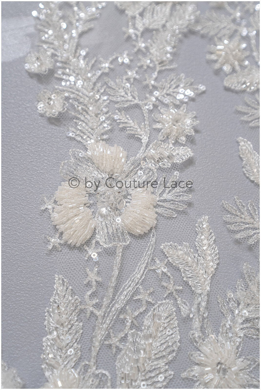 Perlen Perlen Blumen Applikation/ Perlen Braut Aufnäher/ Hochzeitskleid Spitze Applikation/ Brautblatt Applikation/ A23-332