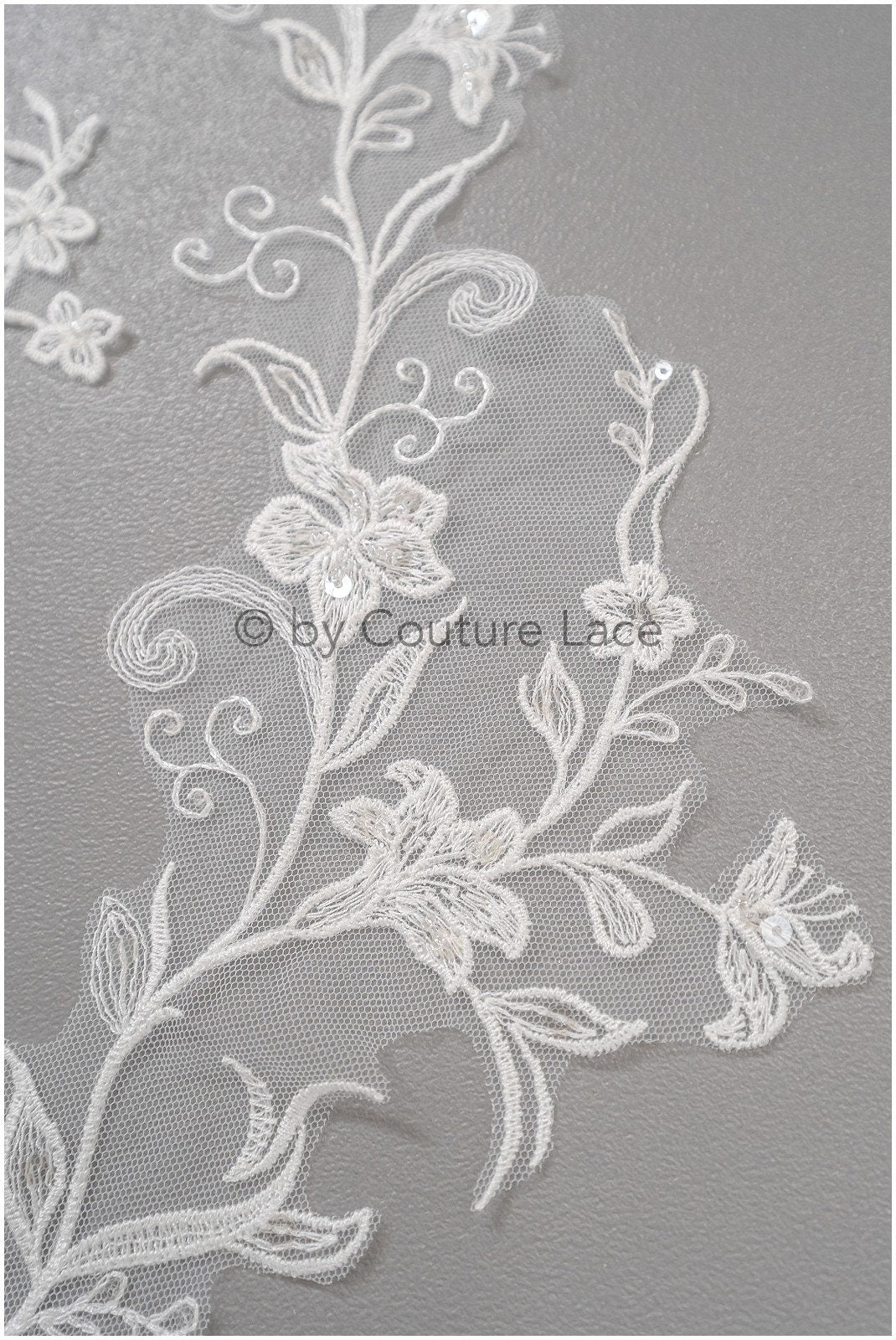 Perlen Blumen Applikation / Perlen Braut Aufnäher / Braut Aufnäher / A23-084