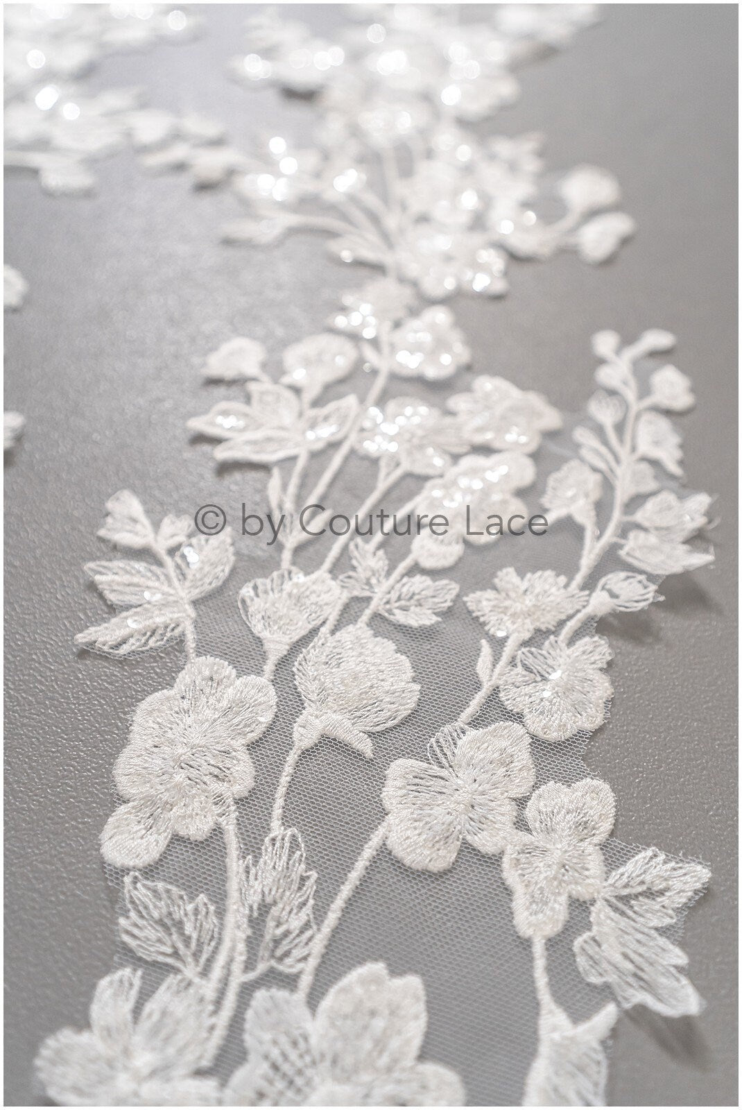 Romantisches verziertes Spitzen Aufnäher/ weiße Verzierung Blumen Applikation/ Hochzeitskleid Spitzen Applikation/ Braut verziertes Muster Applikation / A23-317