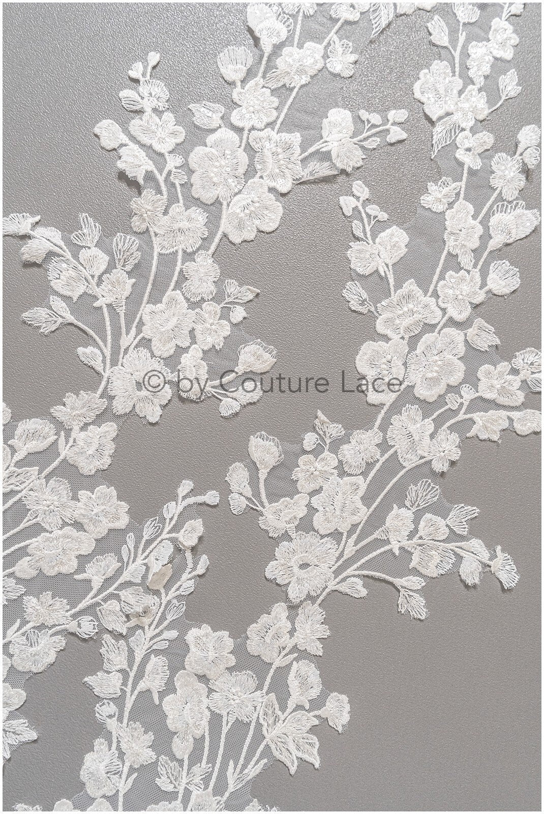 Romantisches verziertes Spitzen Aufnäher/ weiße Verzierung Blumen Applikation/ Hochzeitskleid Spitzen Applikation/ Braut verziertes Muster Applikation / A23-317