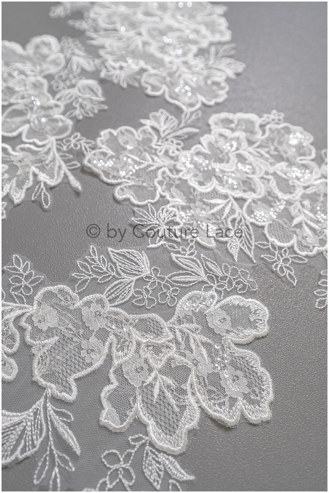 Hochzeit Blumen Applikation/ Blumen Spitzen Applikation/ romantisches Kleid Applikationen/ Blatt Applikationen/ A23-322
