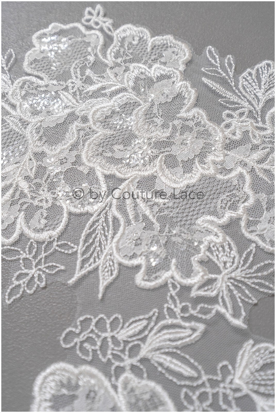 Hochzeit Blumen Applikation/ Blumen Spitzen Applikation/ romantisches Kleid Applikationen/ Blatt Applikationen/ A23-322