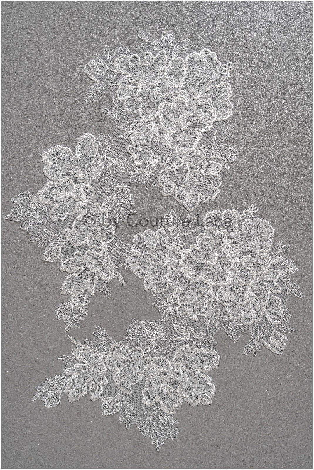 Hochzeit Blumen Applikation/ Blumen Spitzen Applikation/ romantisches Kleid Applikationen/ Blatt Applikationen/ A23-322
