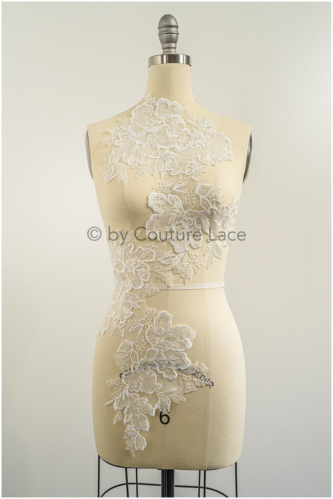 Hochzeit Blumen Applikation/ Blumen Spitzen Applikation/ romantisches Kleid Applikationen/ Blatt Applikationen/ A23-322