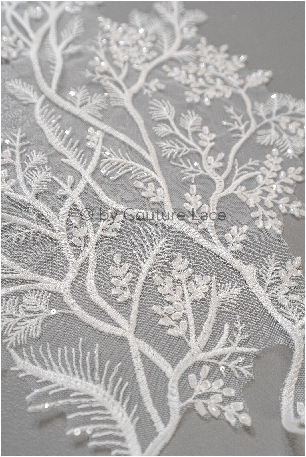 Perlen Blumen Applikation/ Perlen Braut Aufnäher/ Hochzeitskleid Spitzenapplikation/ Brautblatt Applikationen/ A23-334