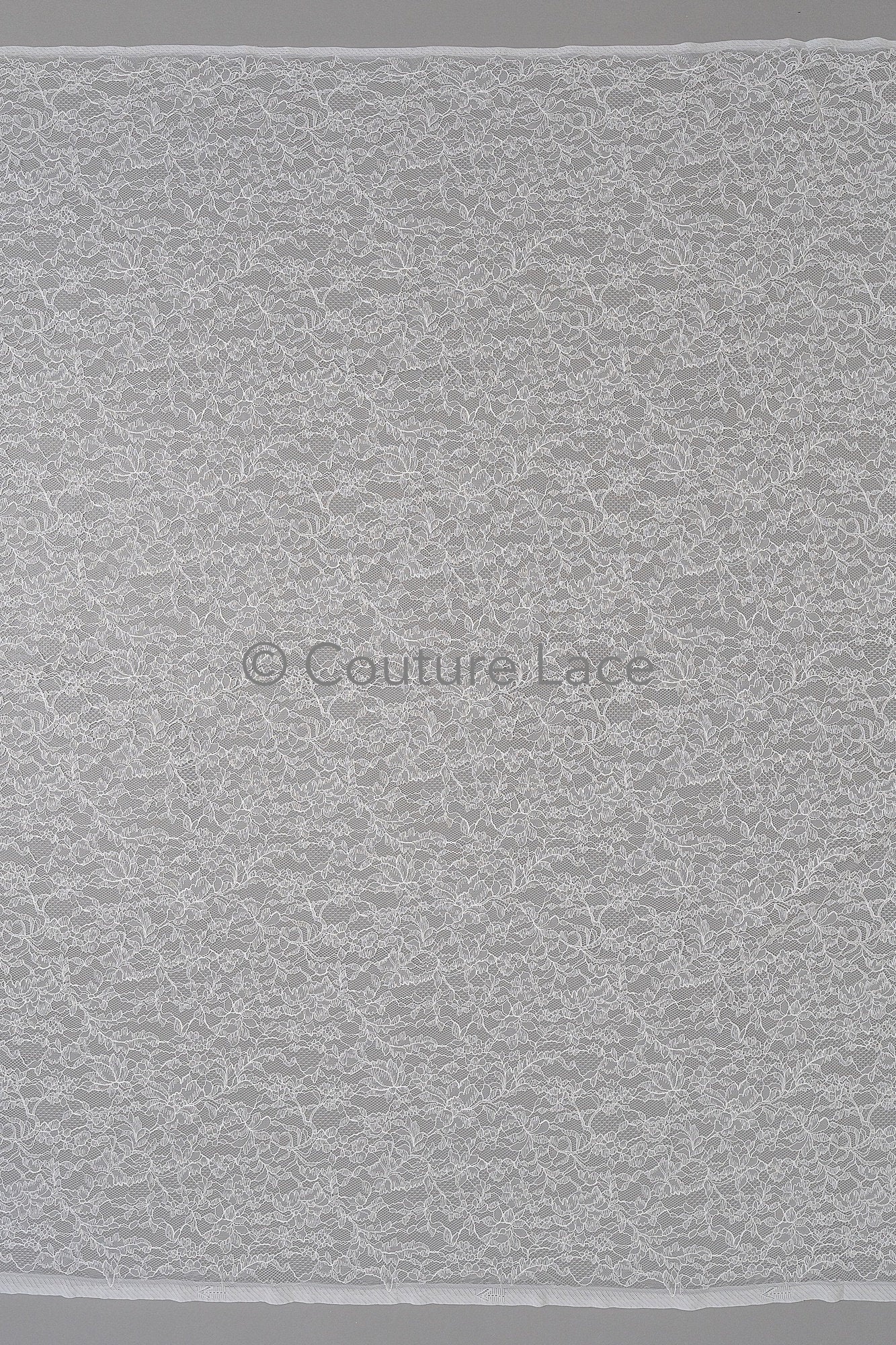 French bridal lace/ floral lace/ off-white bridal lace/ floral wedding lace/ Chantilly lace// L23-165
