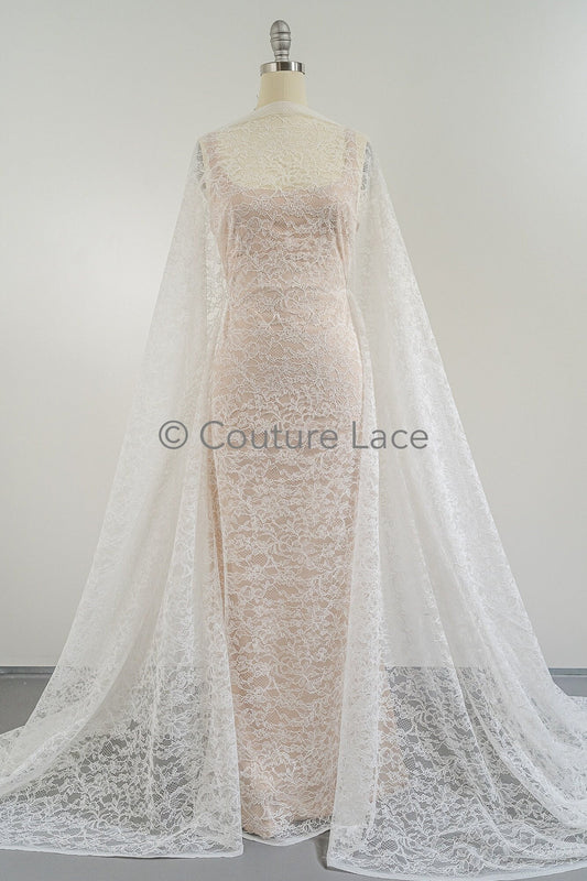 français dentelle nuptiale/ dentelle florale/ dentelle nuptiale blanc cassé/ dentelle de mariage florale/ dentelle chantilly// L23-165