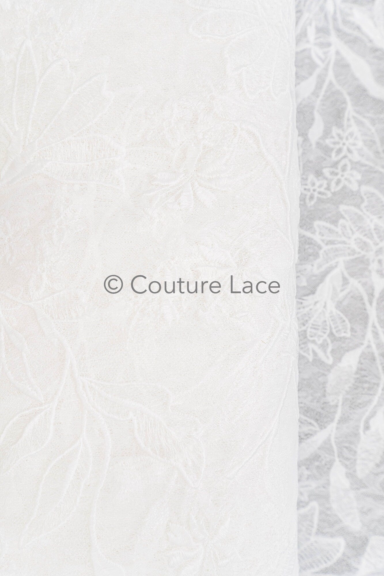 Floral bridal lace off-white/ bridal lace with flowers/ floral wedding lace/ couture lace// L23-580