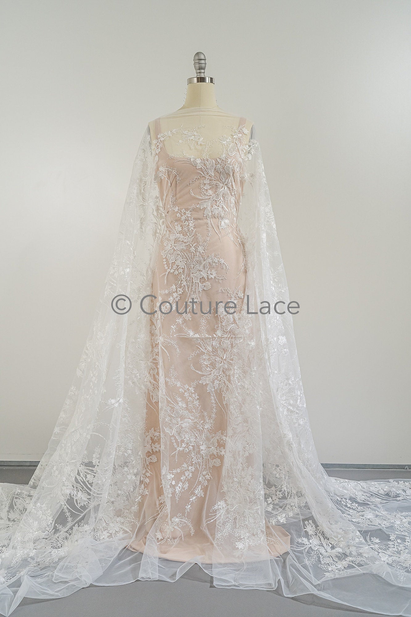 Blumen Braut Spitze Off-White/ florale Brautspitze/ Blumen Hochzeit Spitze/ Couture Spitze// L23-551