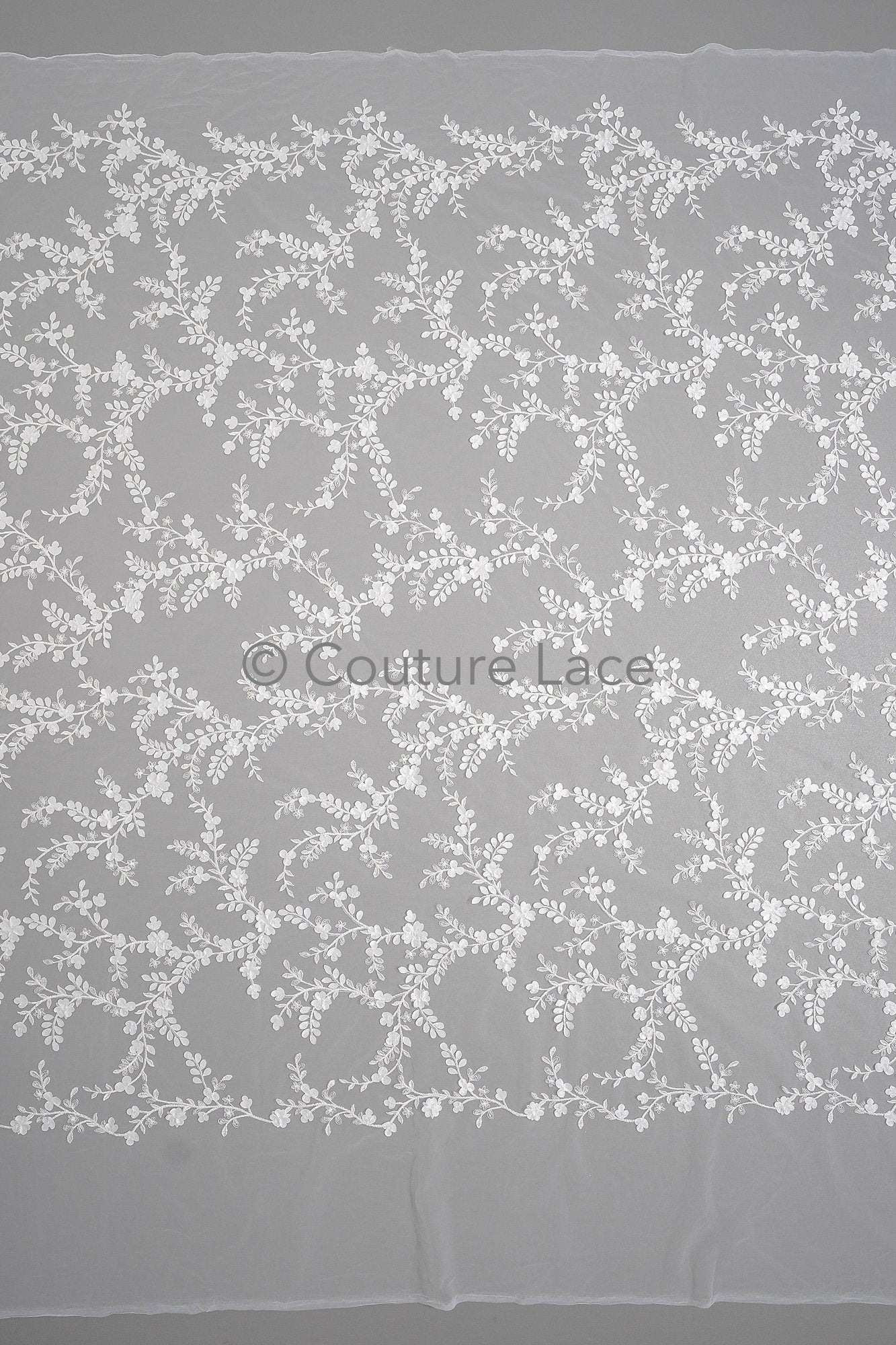 3D Blumen Spitzenstoff/ Braut Spitzenstoff Off-White/ romantischer Blumen Spitzenstoff mit Perlen/ Hochzeit Spitzenstoff// L23-573
