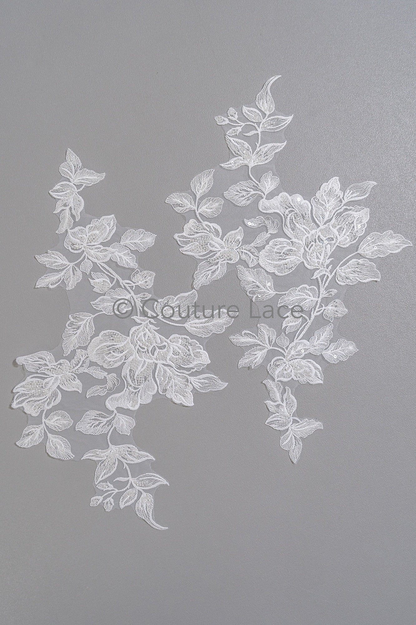 Stickerei Blumen Applikation/ Perlen Braut Aufnäher/ Hochzeitskleid Spitze Applikation/ Perlen Braut Aufnäher Applikation/ A23-337
