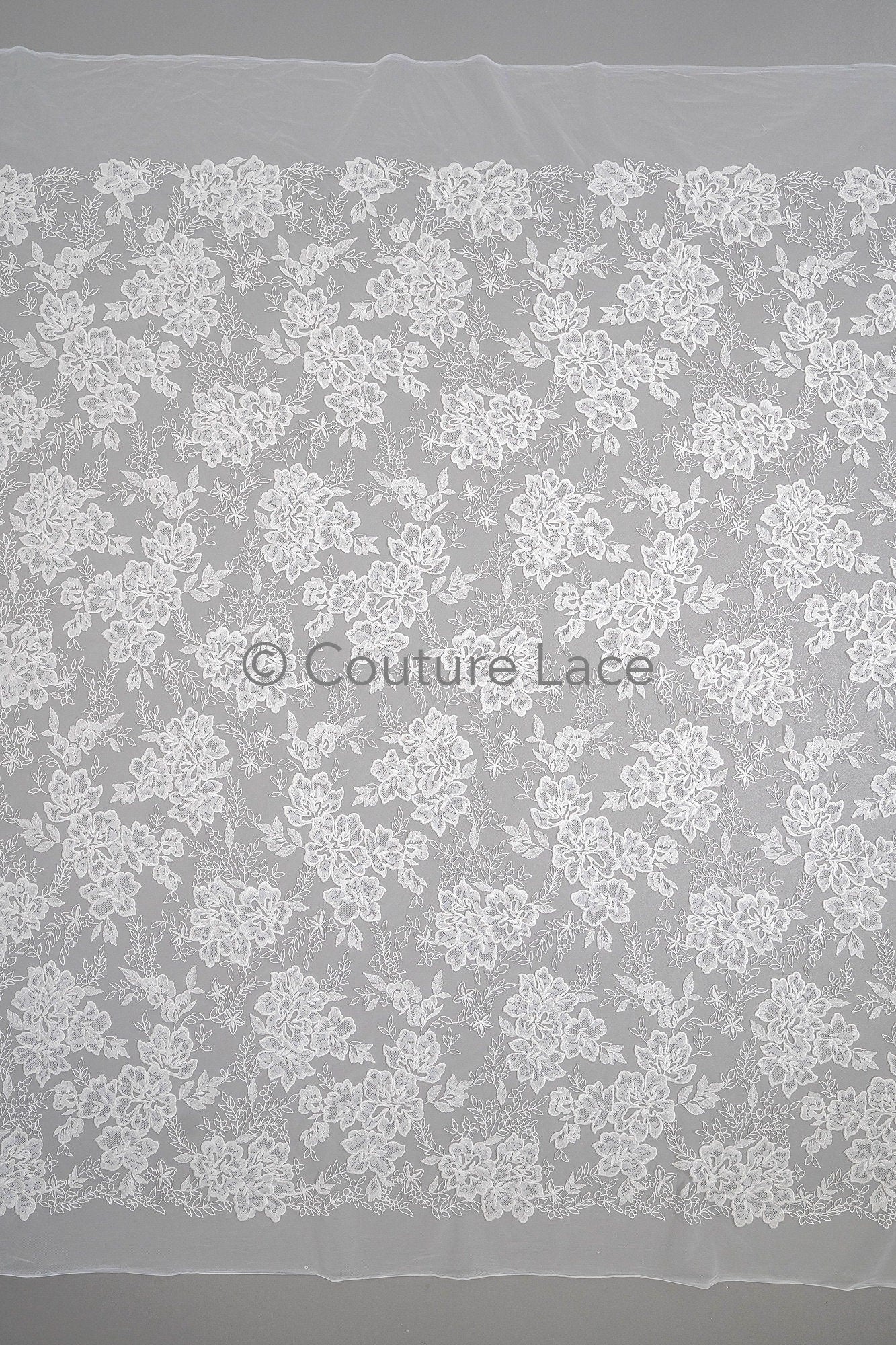 Blumen Braut Spitze / Braut Spitze Material / off-white Braut Spitze / Blumen Hochzeit Spitze / Couture Spitze / / L23-589