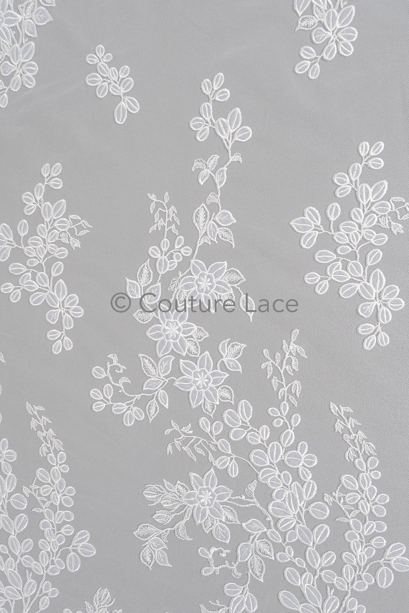 Blumen Braut Spitze Off-White/ Brautspitze mit Blumen/ Hochzeit Spitze/ Couture Spitze// L23-591