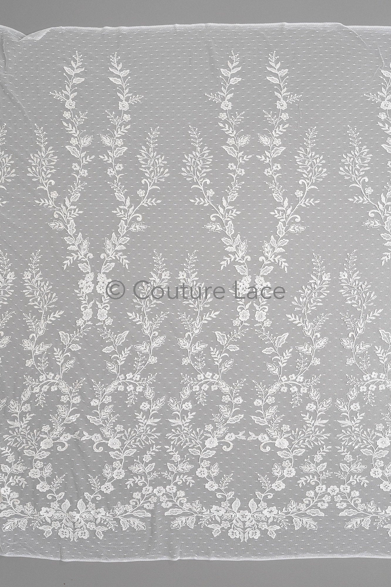 Blumen Braut Spitze Off-White/ Brautspitze mit Pailletten/ Blumen Hochzeit Spitze/ Couture Spitze// L23-548