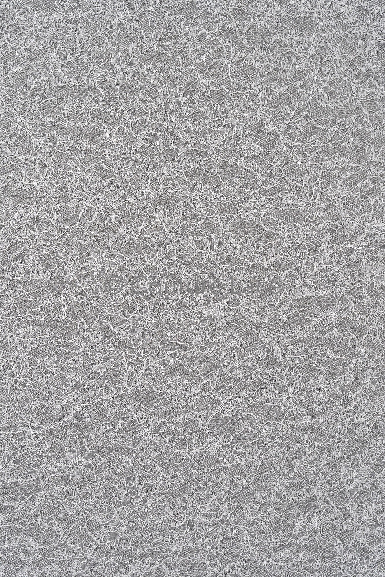French bridal lace/ floral lace/ off-white bridal lace/ floral wedding lace/ Chantilly lace// L23-165