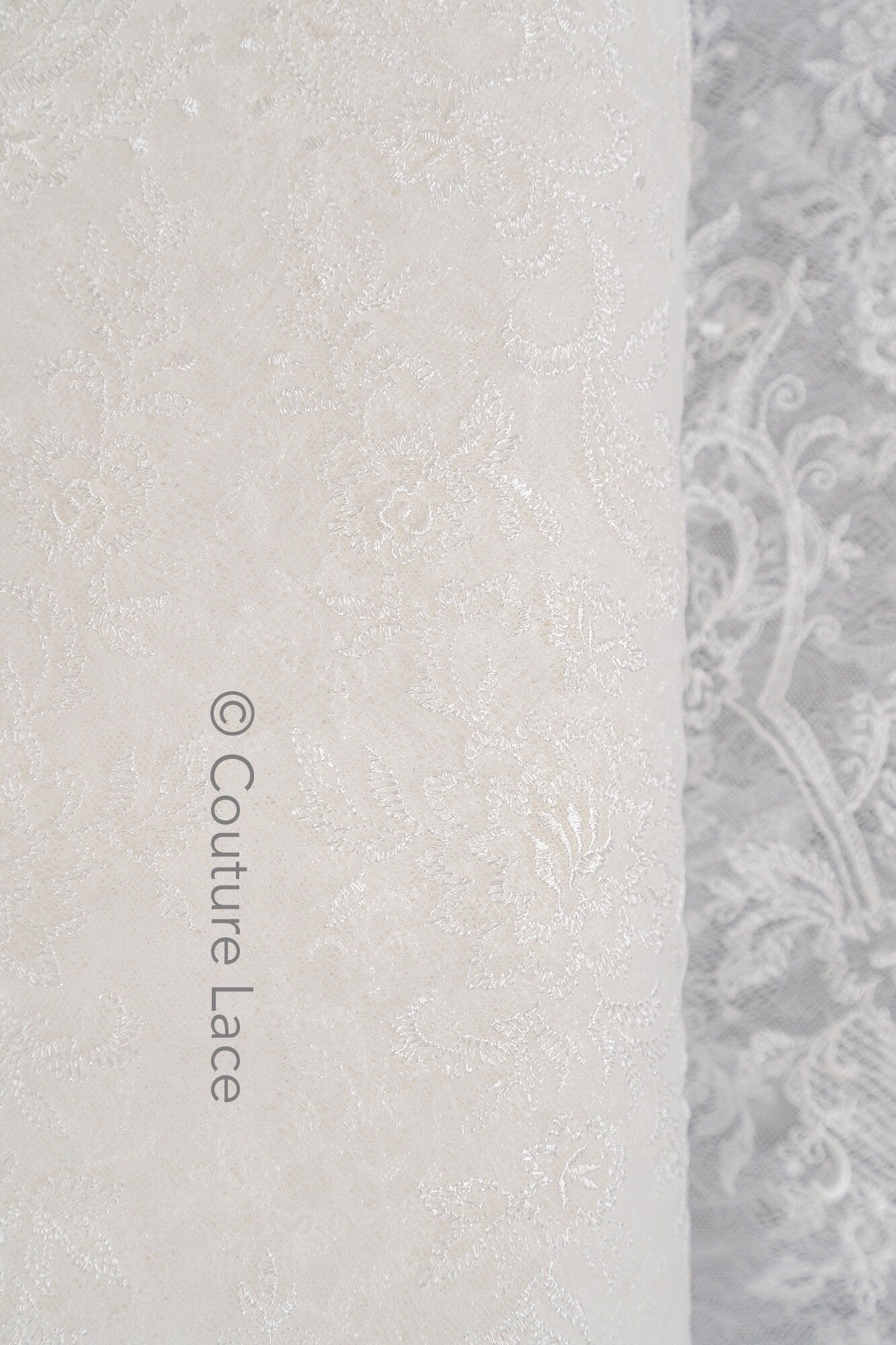 Blumen Braut Spitze Off-White/ Brautspitze mit Blumen/ Blumen Hochzeit Spitze/ Couture Spitze// L23-576