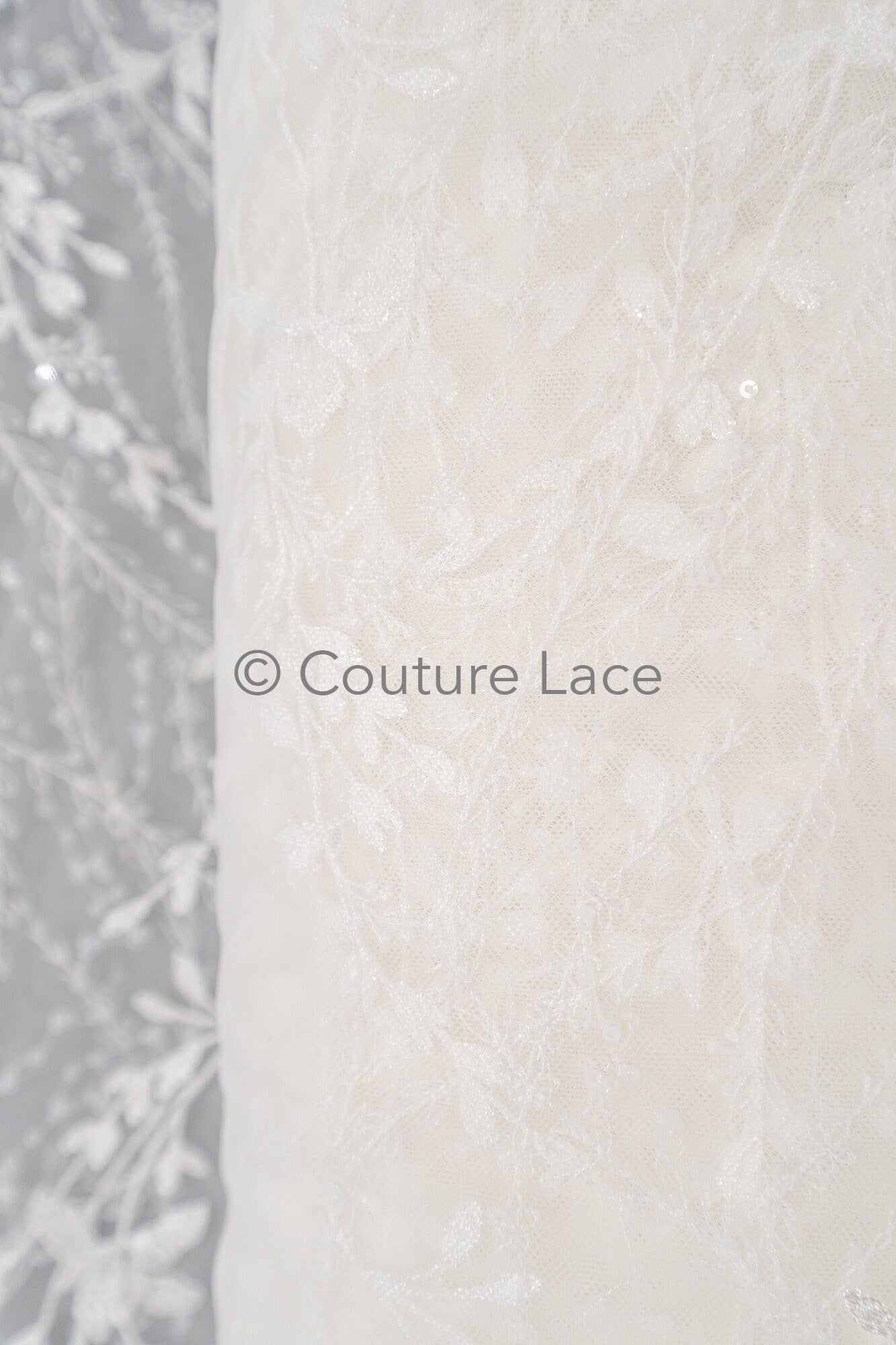 Florale Braut Spitze Off-White/ Braut Spitze/ florale Brautspitze/ Hochzeit Spitze/ Couture Spitze mit Pailletten// L23-581