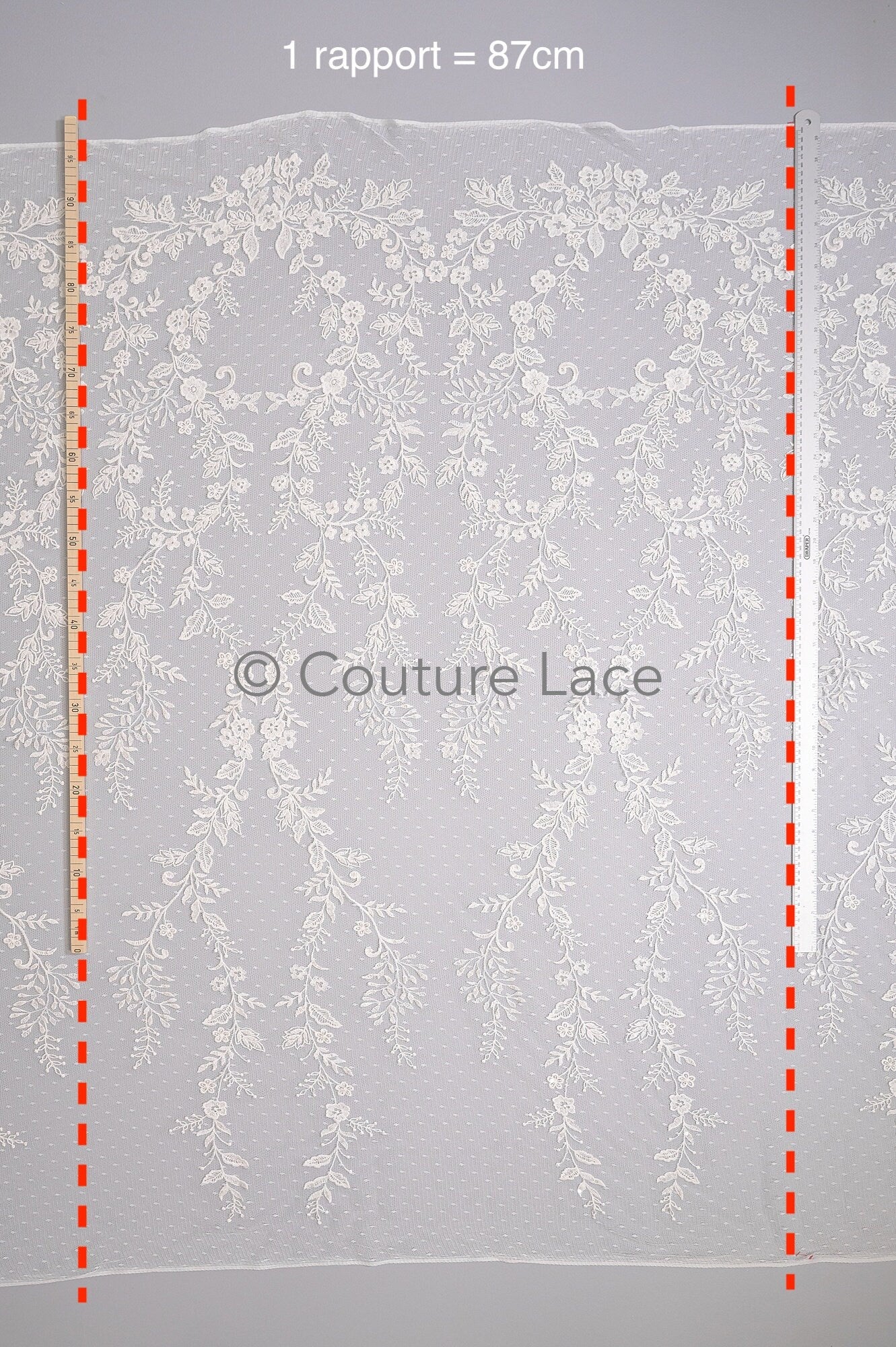 Blumen Braut Spitze Off-White/ Brautspitze mit Pailletten/ Blumen Hochzeit Spitze/ Couture Spitze// L23-548