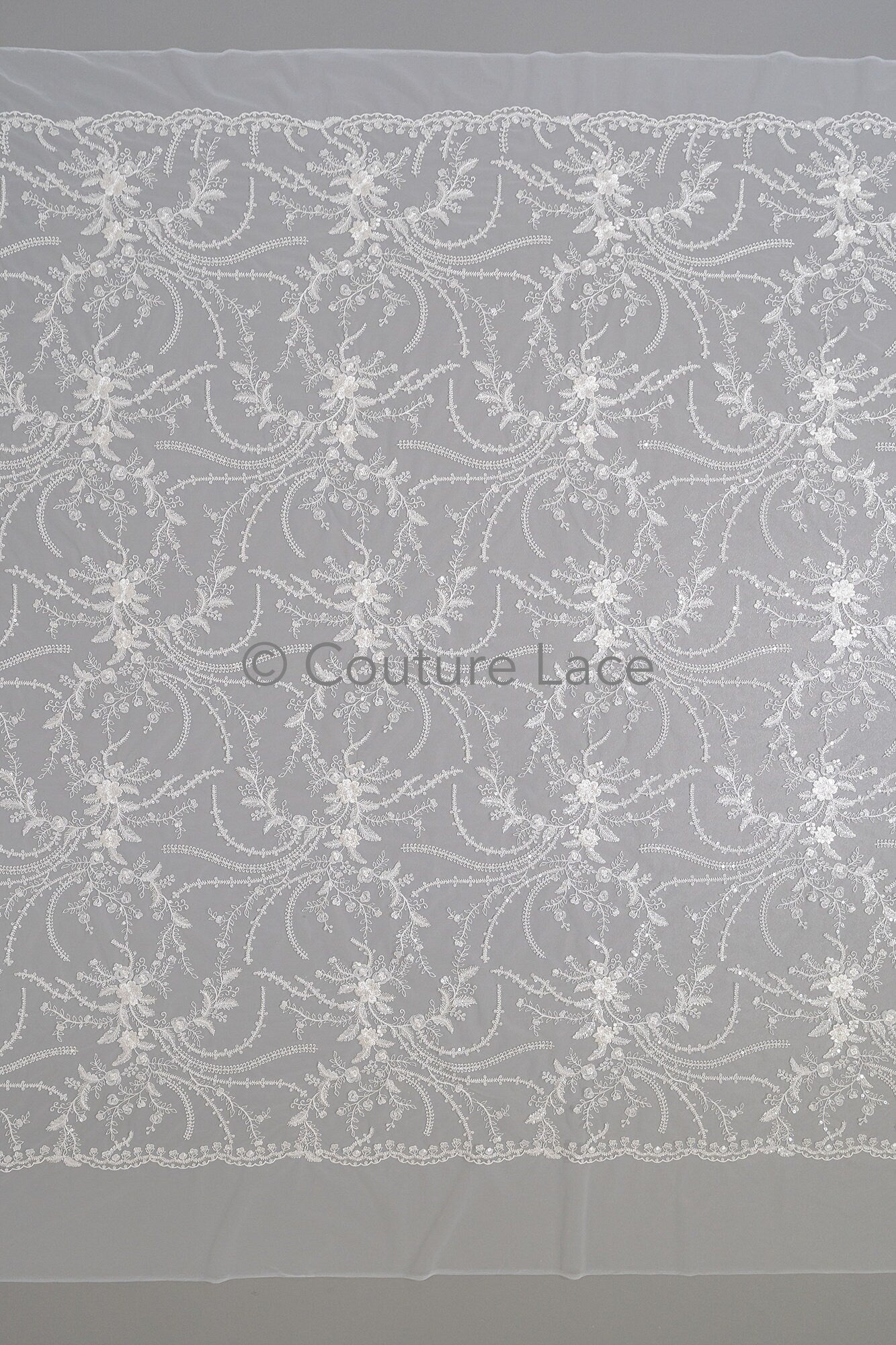 Perlen Spitzenstoff Off-White/ Perlen Brautkleid Spitze/ Couture Spitze Stoff/ Perlen Spitze// L23-622