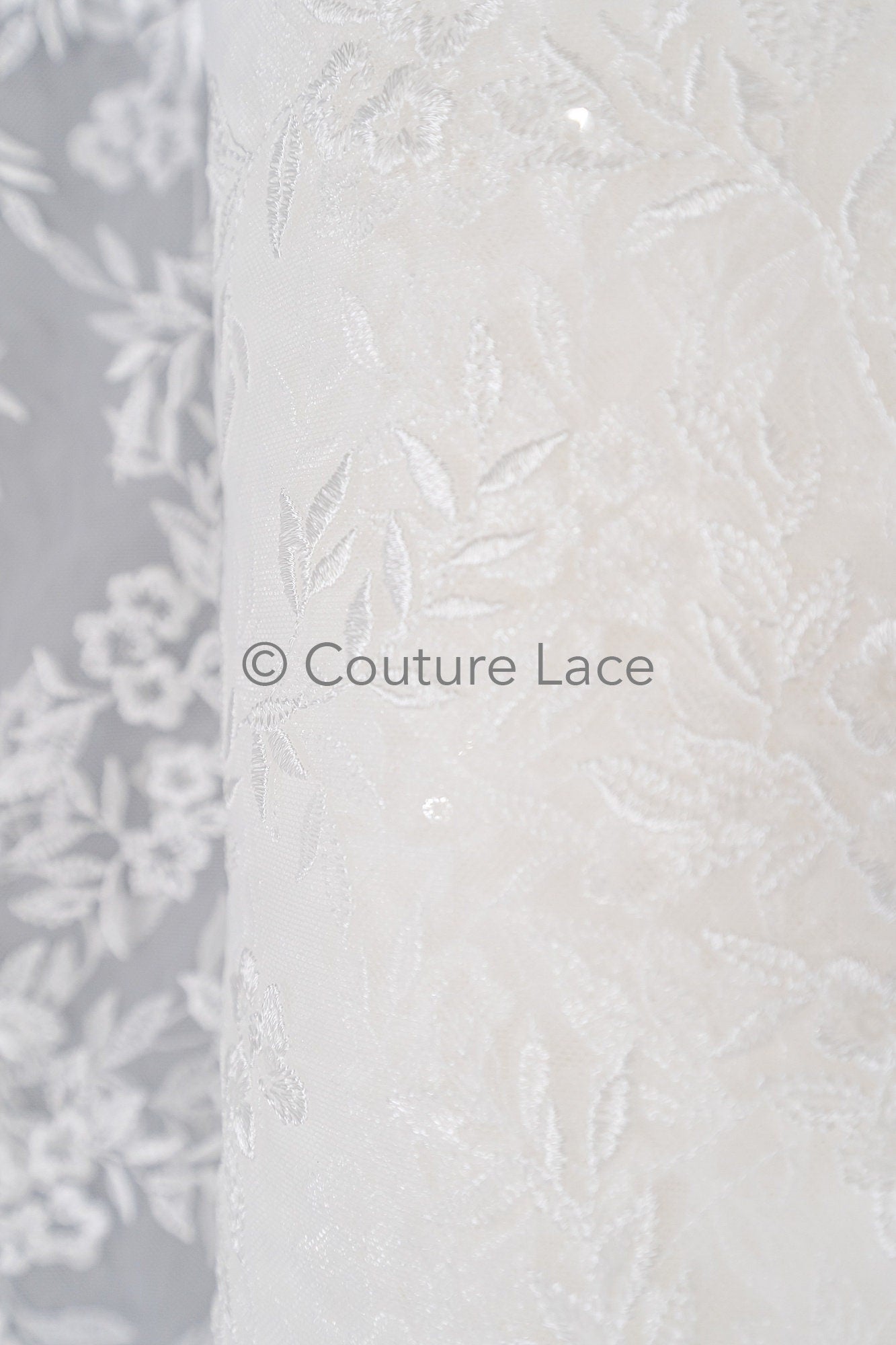 Blumen Braut Spitze Off-White/ Brautspitze mit Blumen/ Hochzeit Spitze/ Couture Spitze// L23-628
