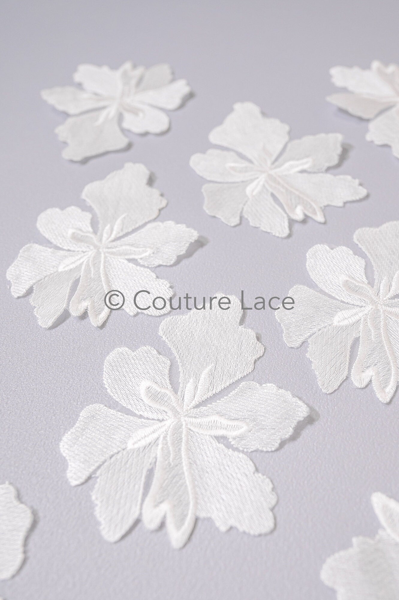 Wedding flower applique/ floral lace applique/ romantic dress applique/ leaf applique/ A23-350