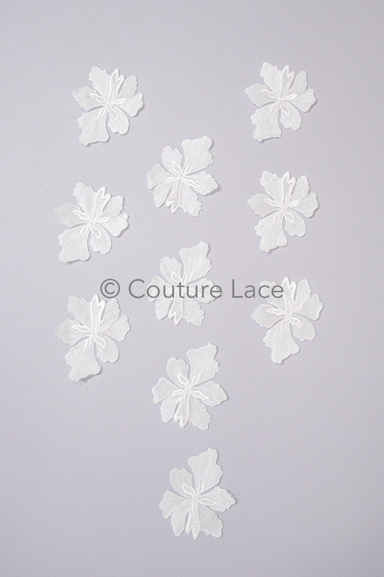 Wedding flower applique/ floral lace applique/ romantic dress applique/ leaf applique/ A23-350
