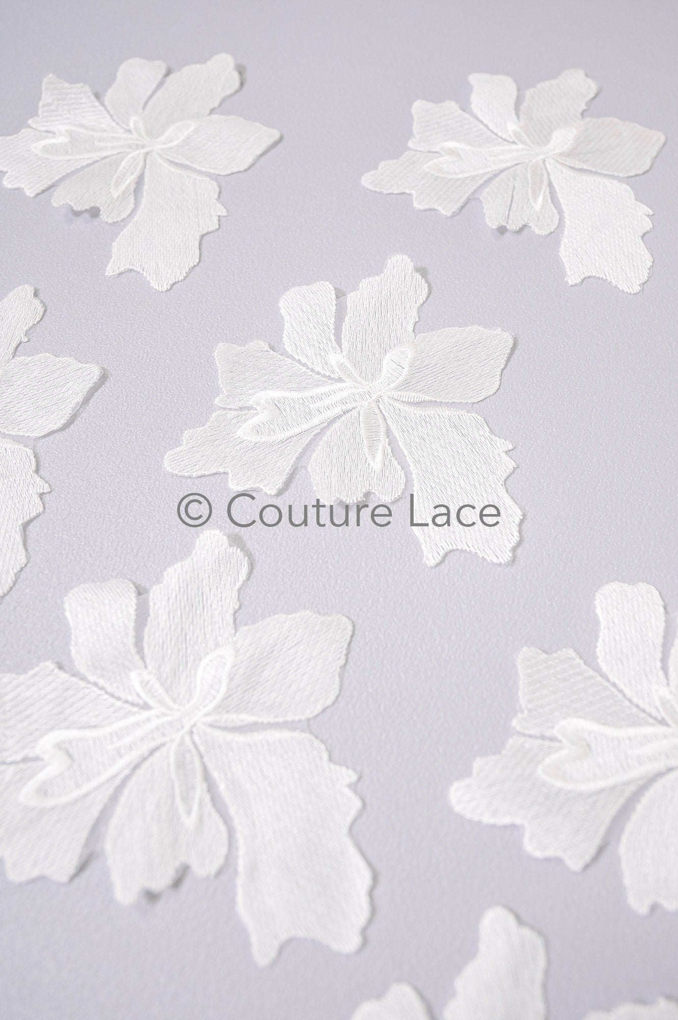 Wedding flower applique/ flower lace applique/ romantic dress applique/ leaf applique/ A23-351