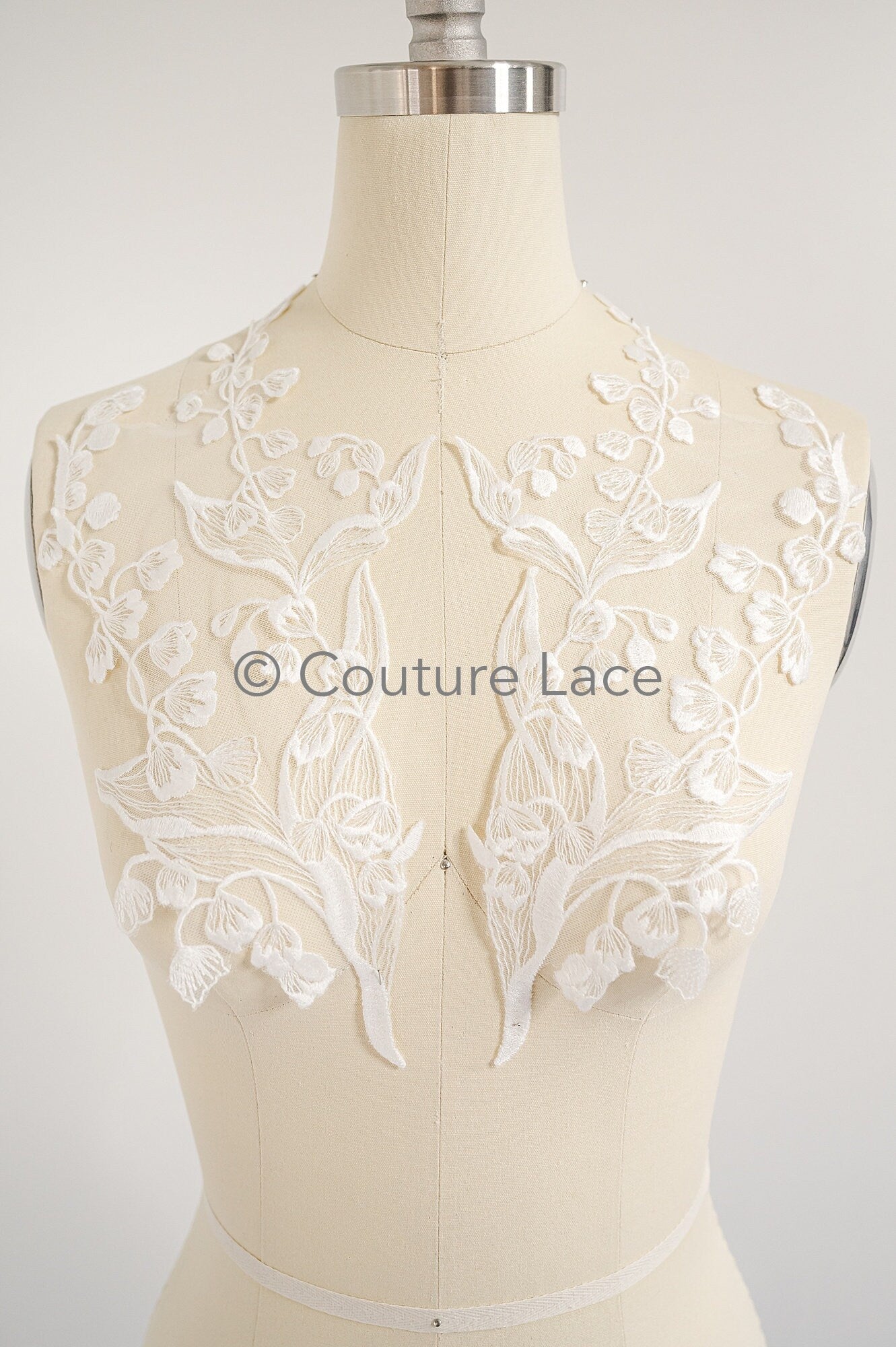 Hochzeit Blumen Applikation/ Blumen Spitzen Applikation/ romantisches Kleid Applikationen/ Blatt Applikationen/ A23-352