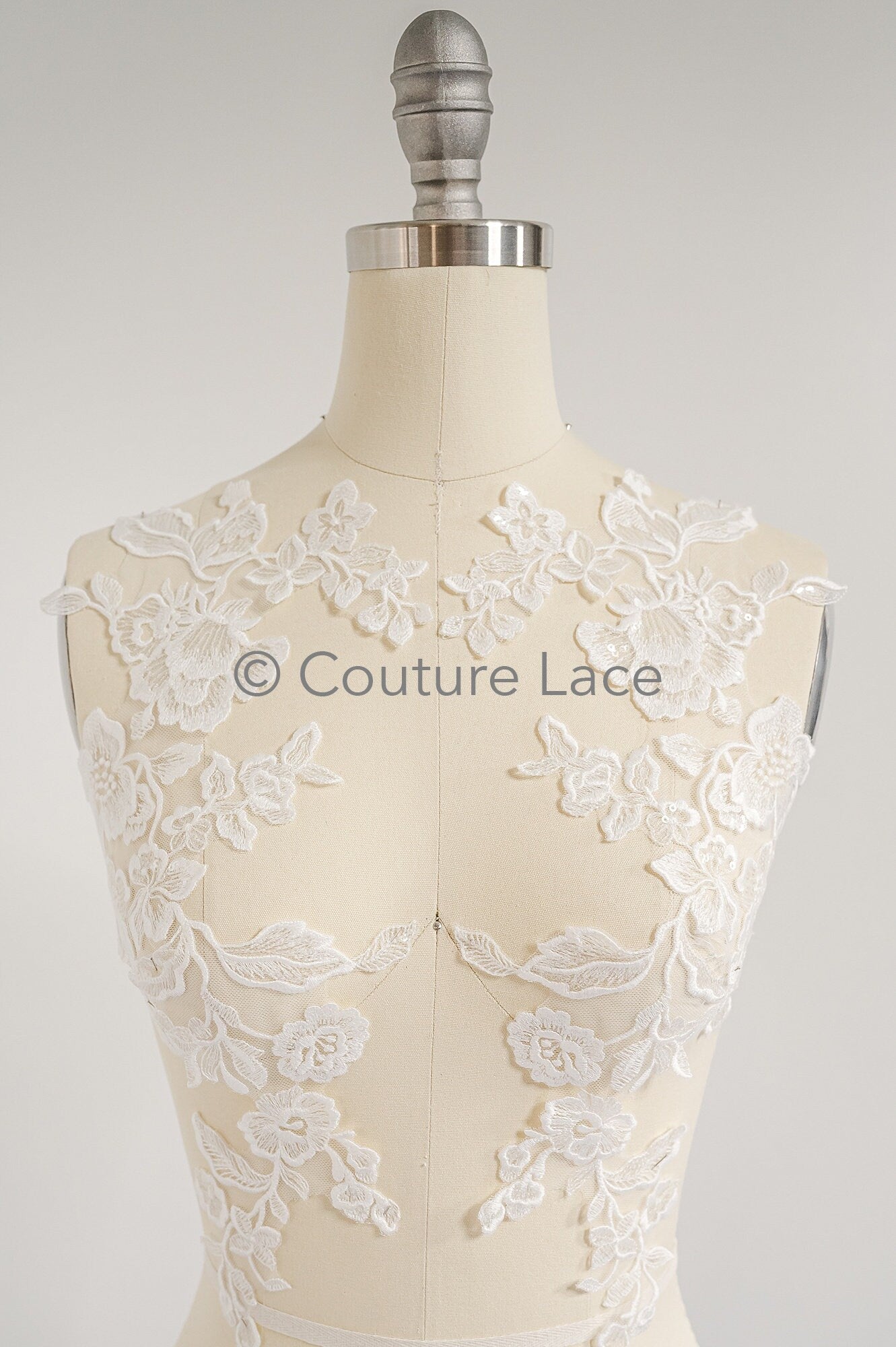 Hochzeit Blumen Applikation/ Blumen Spitzen Applikation/ romantisches Kleid Applikationen/ Blatt Applikationen/ A23-353