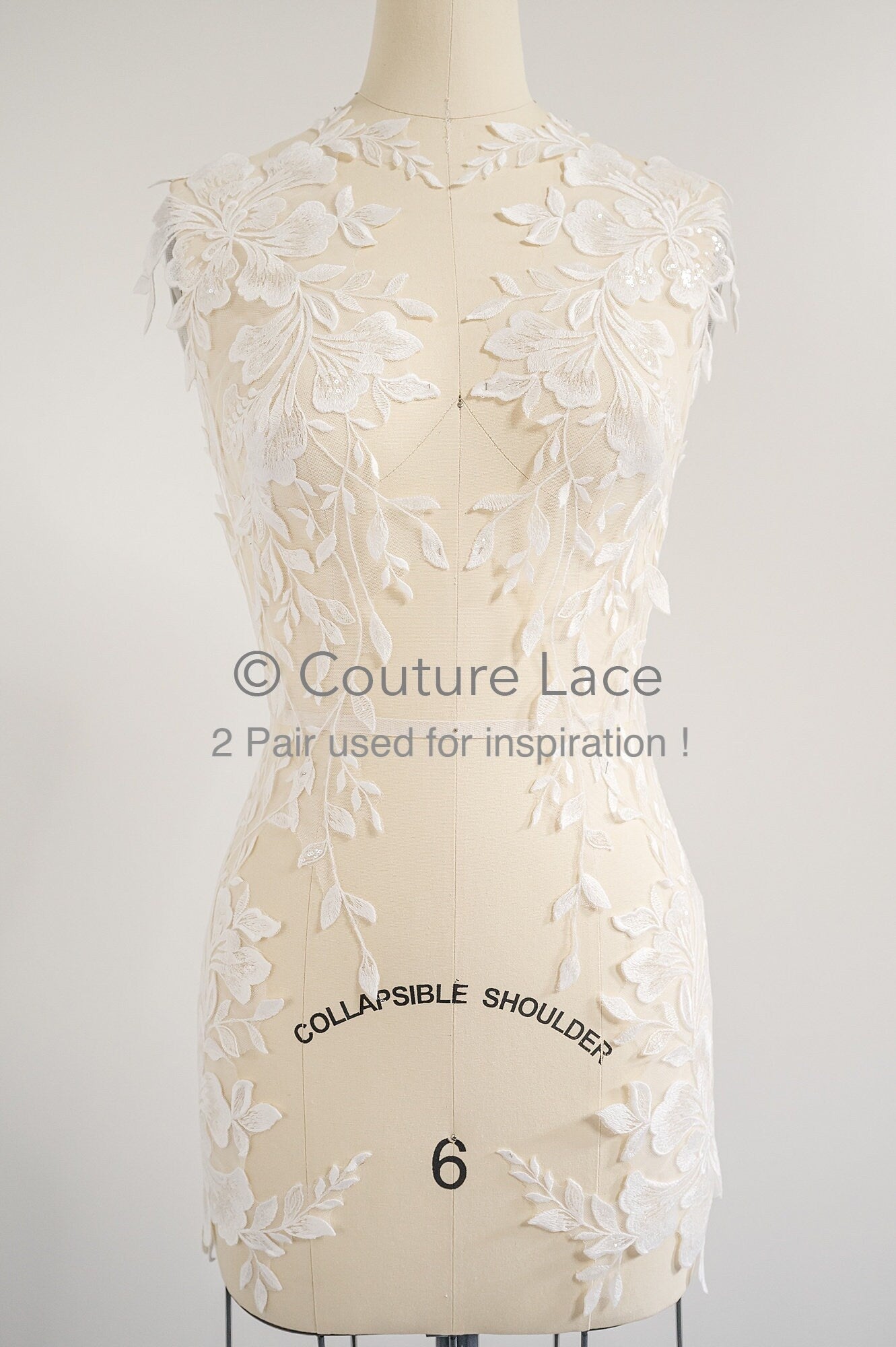 Hochzeit Blumen Applikation/ Blumen Spitzen Applikation/ romantisches Kleid Applikationen/ Blatt Applikationen/ A23-354