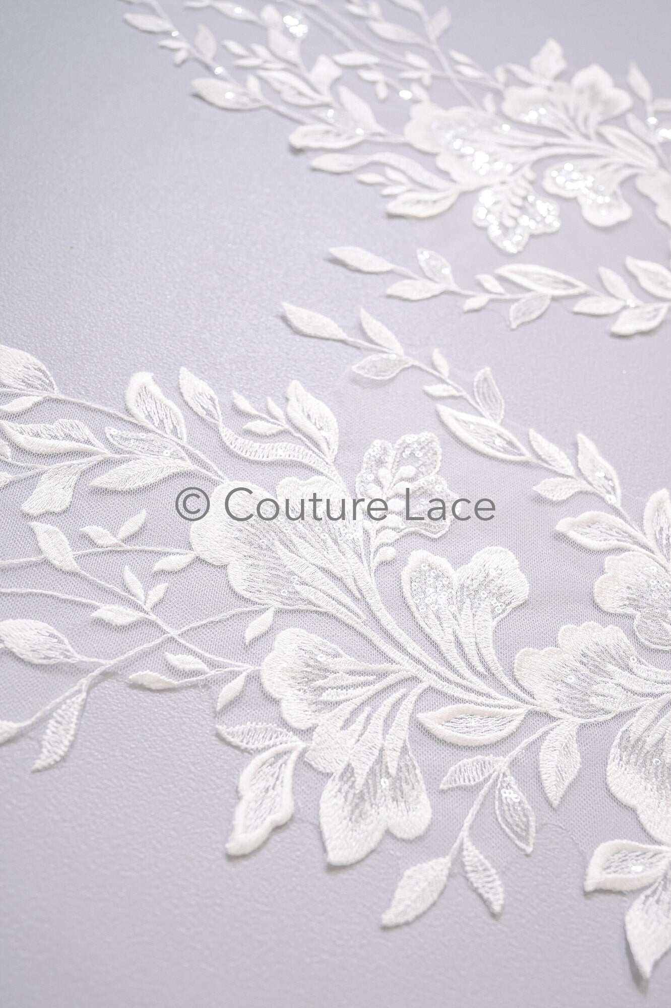 Hochzeit Blumen Applikation/ Blumen Spitzen Applikation/ romantisches Kleid Applikationen/ Blatt Applikationen/ A23-354