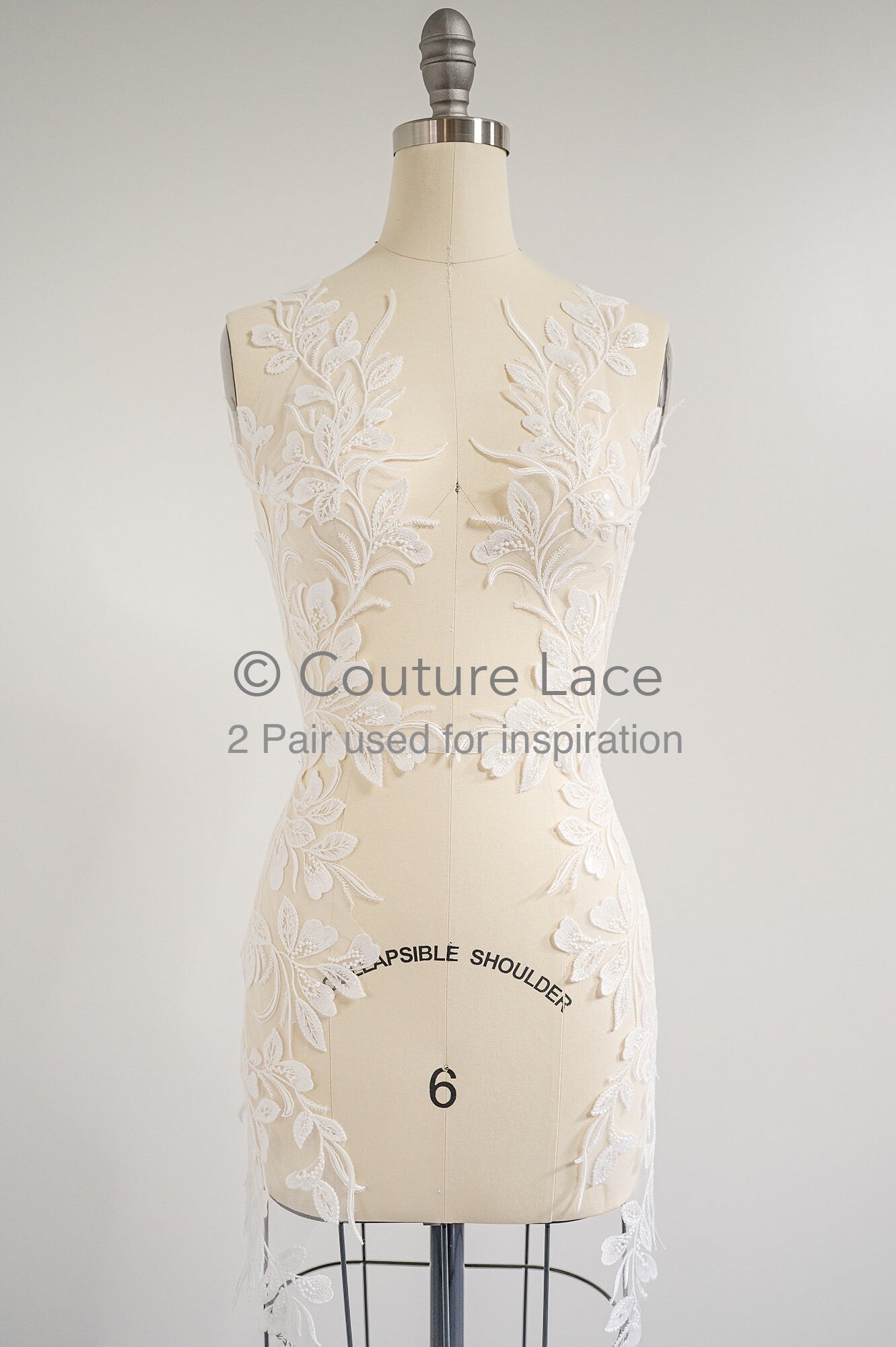 Hochzeit Blumen Applikation/ Blumen Spitzen Applikationen/ romantisches Kleid Applikationen/ Blatt Applikationen// A23-356