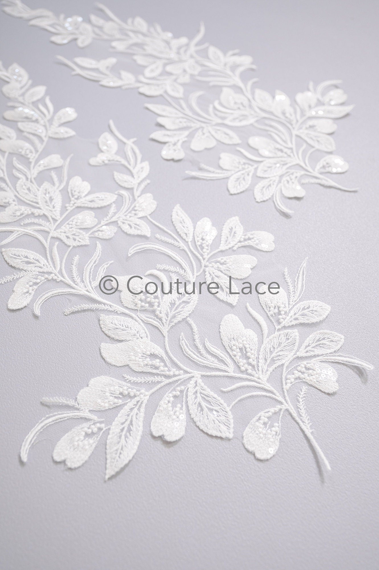 Hochzeit Blumen Applikation/ Blumen Spitzen Applikationen/ romantisches Kleid Applikationen/ Blatt Applikationen// A23-356