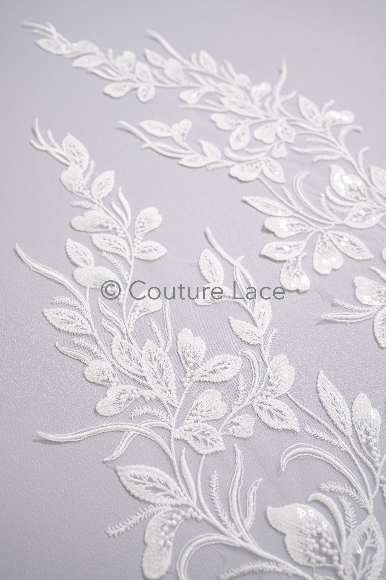 Hochzeit Blumen Applikation/ Blumen Spitzen Applikationen/ romantisches Kleid Applikationen/ Blatt Applikationen// A23-356