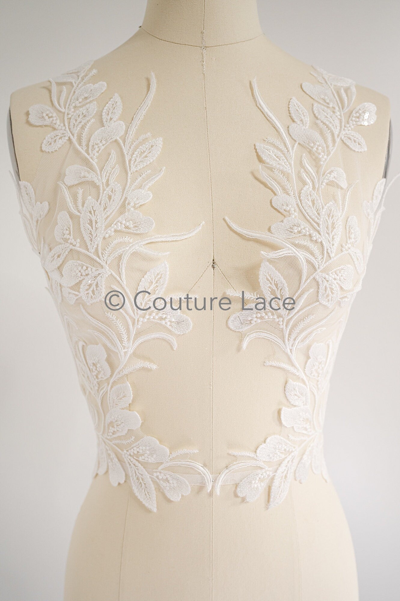 Hochzeit Blumen Applikation/ Blumen Spitzen Applikationen/ romantisches Kleid Applikationen/ Blatt Applikationen// A23-356