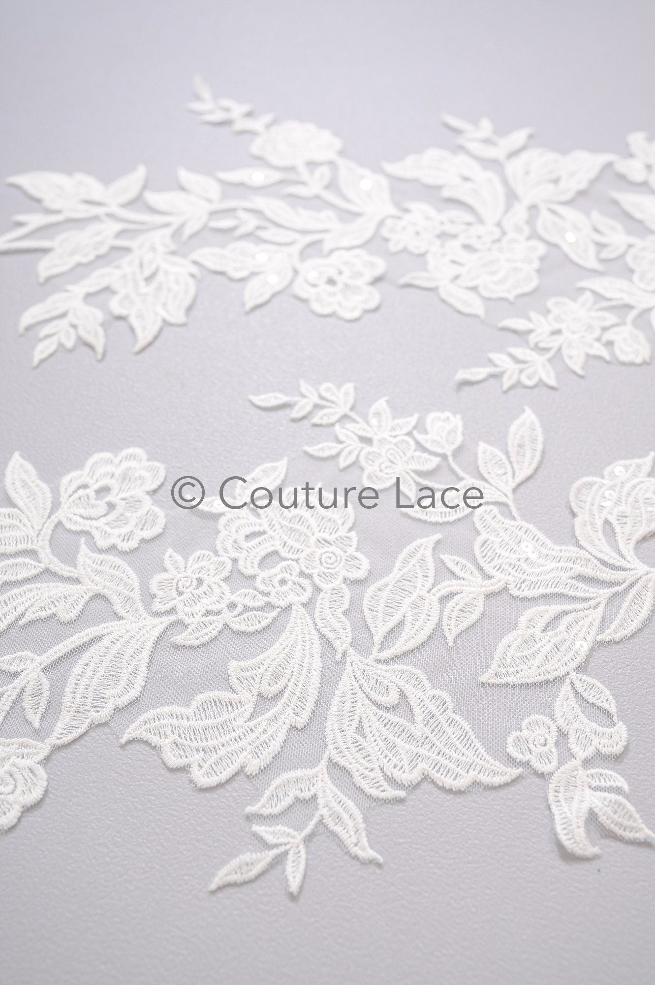 Hochzeit Blumen Applikationen/ Blumen Spitzen Applikationen/ romantisches Kleid Applikationen/ Blatt Applikationen// A23-357