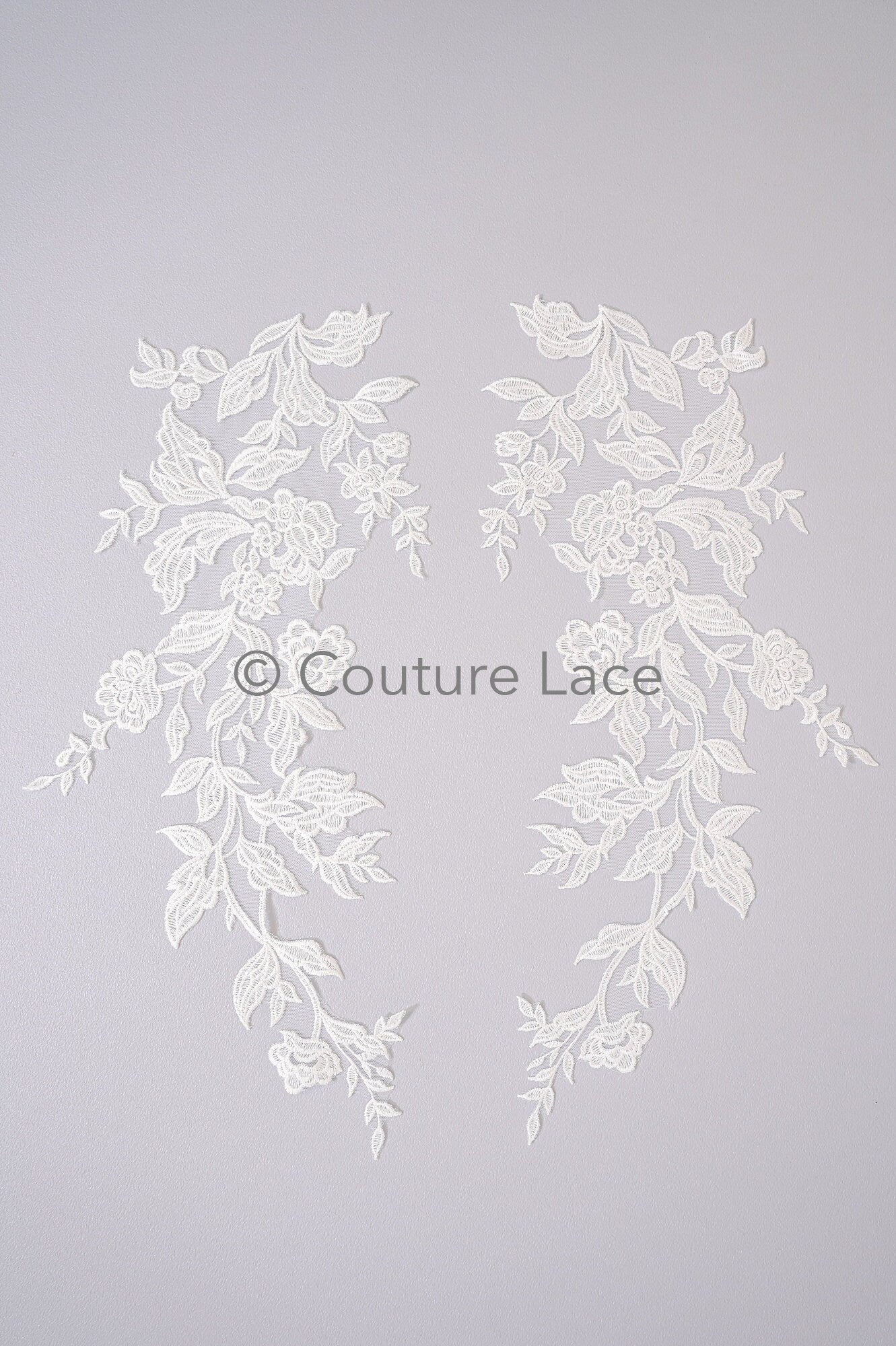 Hochzeit Blumen Applikationen/ Blumen Spitzen Applikationen/ romantisches Kleid Applikationen/ Blatt Applikationen// A23-357