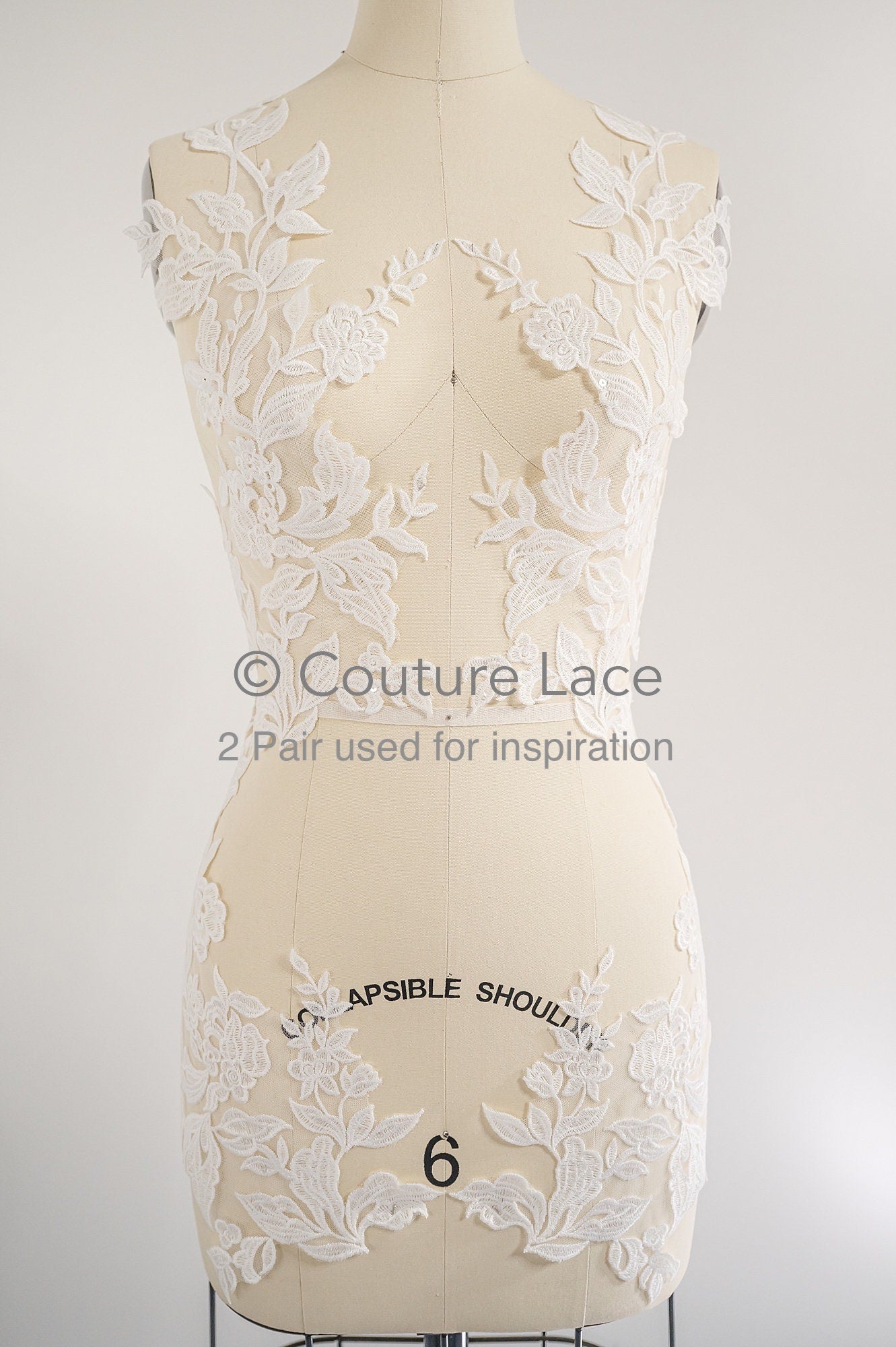 Hochzeit Blumen Applikationen/ Blumen Spitzen Applikationen/ romantisches Kleid Applikationen/ Blatt Applikationen// A23-357