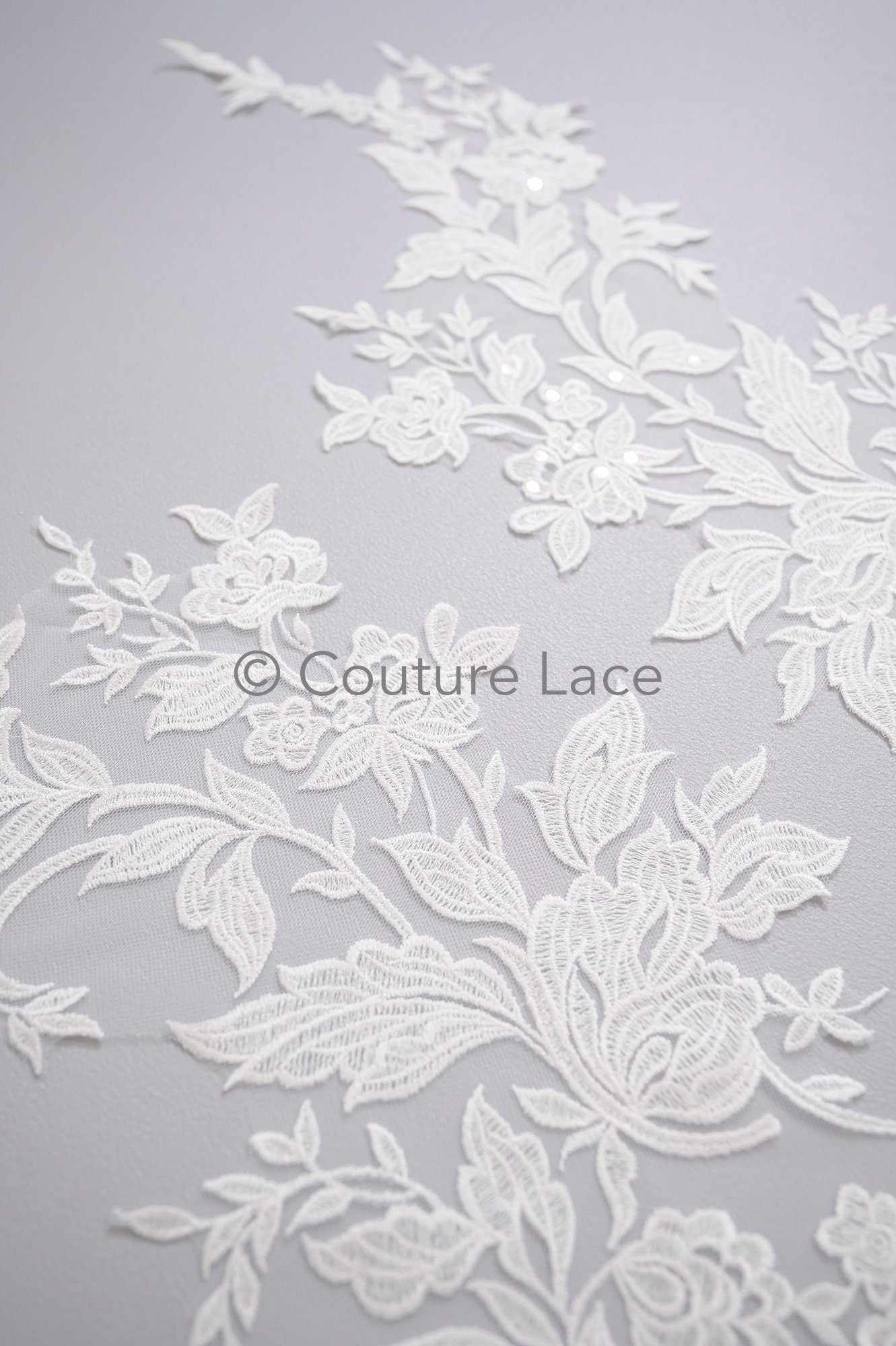 Hochzeit Blumen Applikation/ Blumen Spitzen Applikationen/ romantisches Kleid Applikationen/ Blatt Applikationen// A23-358