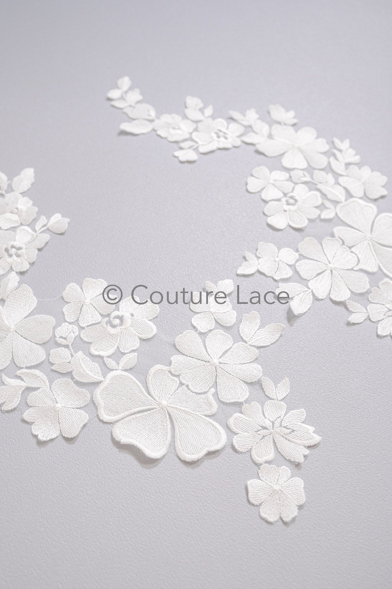 Hochzeit Blumen Applikation/ Blumen Spitze Applikation/ romantisches Kleid Spitzen Applikation/ Braut Blatt Applikationen// A23-359