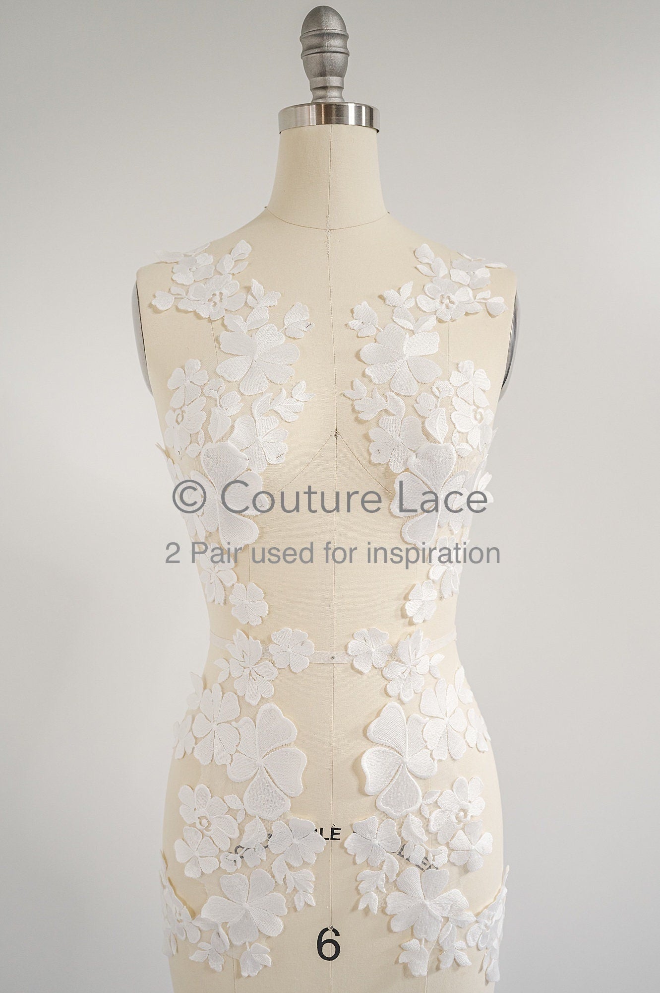 Hochzeit Blumen Applikation/ Blumen Spitze Applikation/ romantisches Kleid Spitzen Applikation/ Braut Blatt Applikationen// A23-359